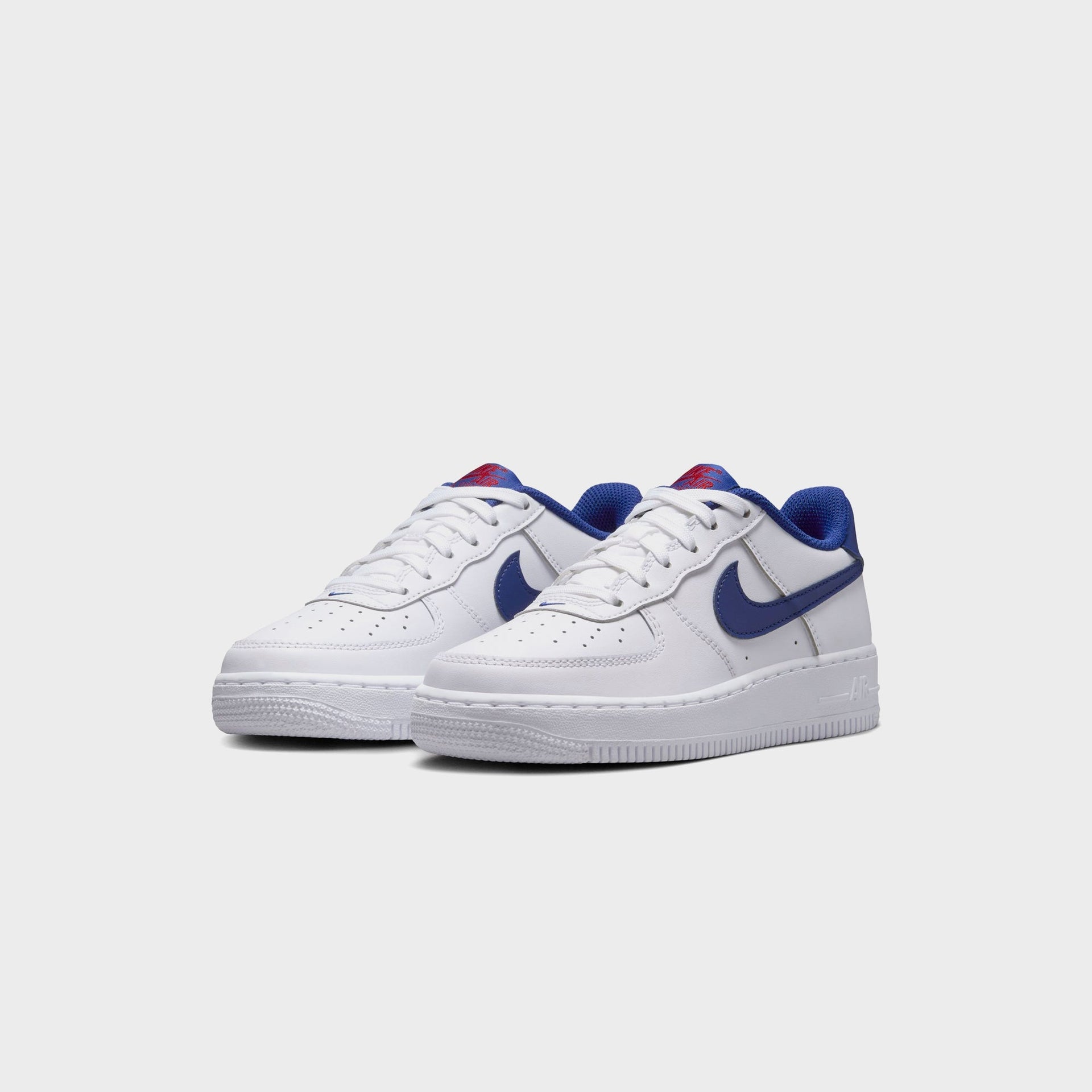 Nike GS Air Force 1 - White / University Red / Deep Royal Blue