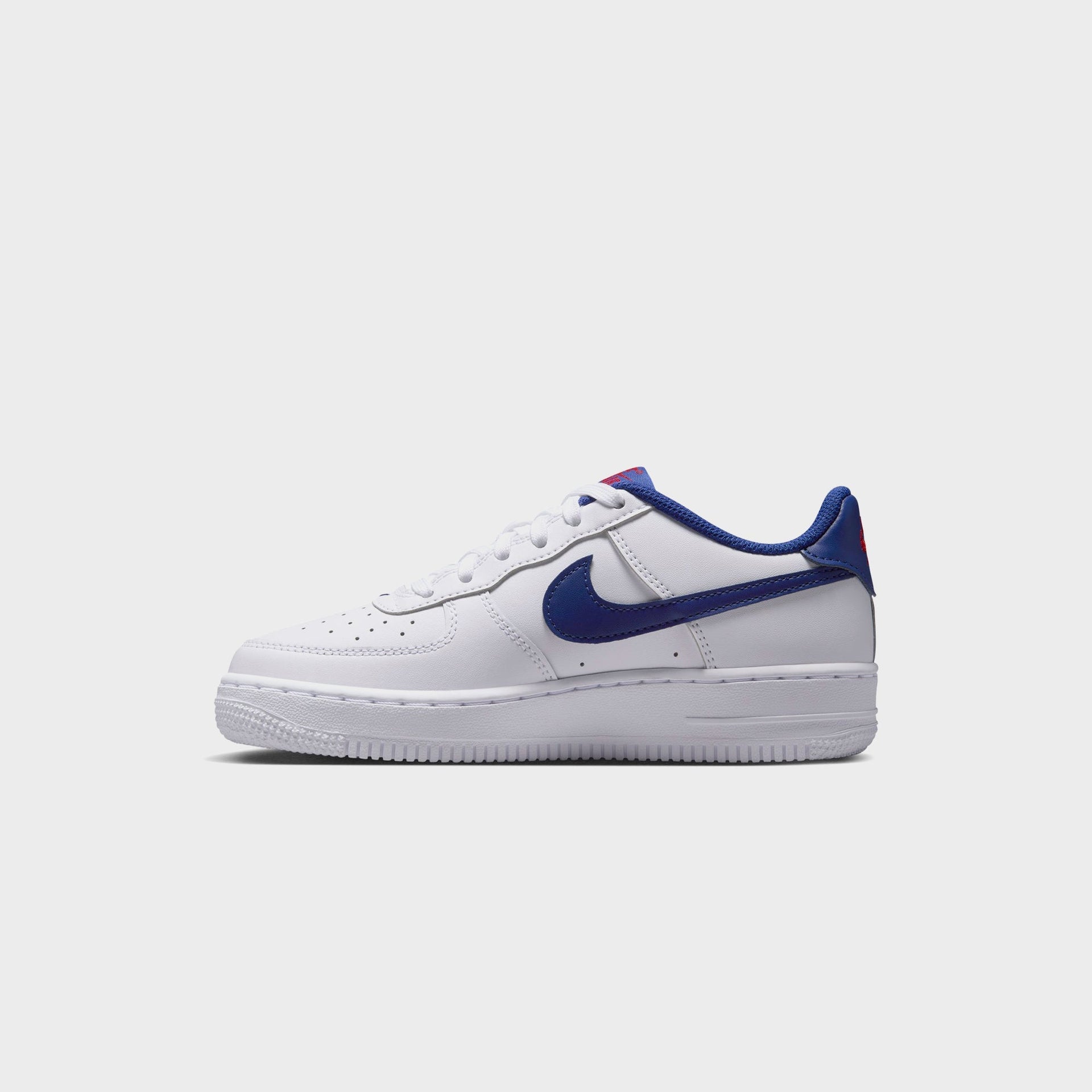 Nike GS Air Force 1 - White / University Red / Deep Royal Blue
