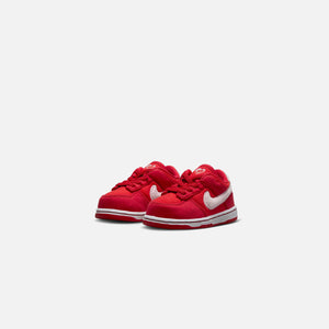 Nike TD Dunk Low - Fire Red / Pink Foam / Light Crimson