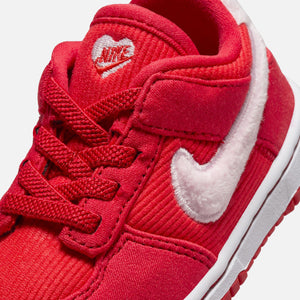 Nike TD Dunk Low - Fire Red / Pink Foam / Light Crimson