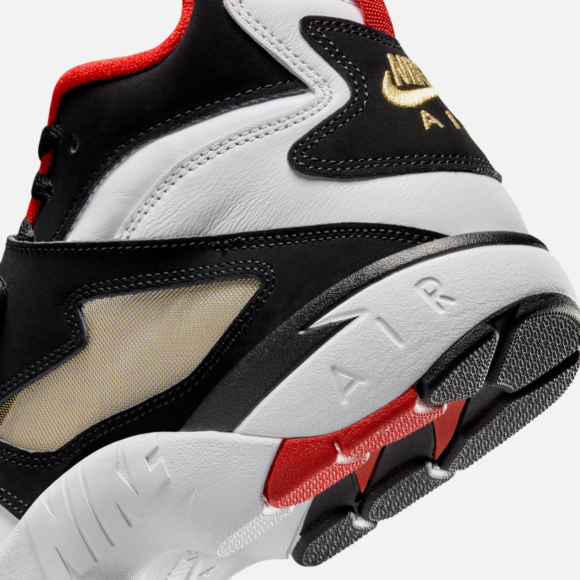 Nike Air Diamond Turf - White / Fire Red / Black / Metallic Gold