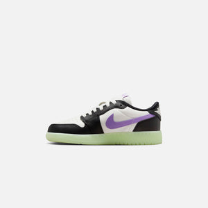 Jordan GS Air Jordan 1 Retro Low OG - Black / Black Raspberry / Volt Tint