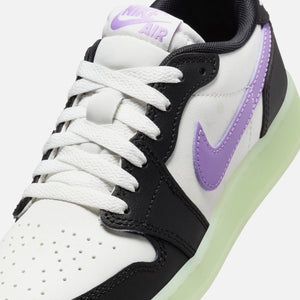 Jordan GS Air Jordan 1 Retro Low OG - Black / Black Raspberry / Volt Tint