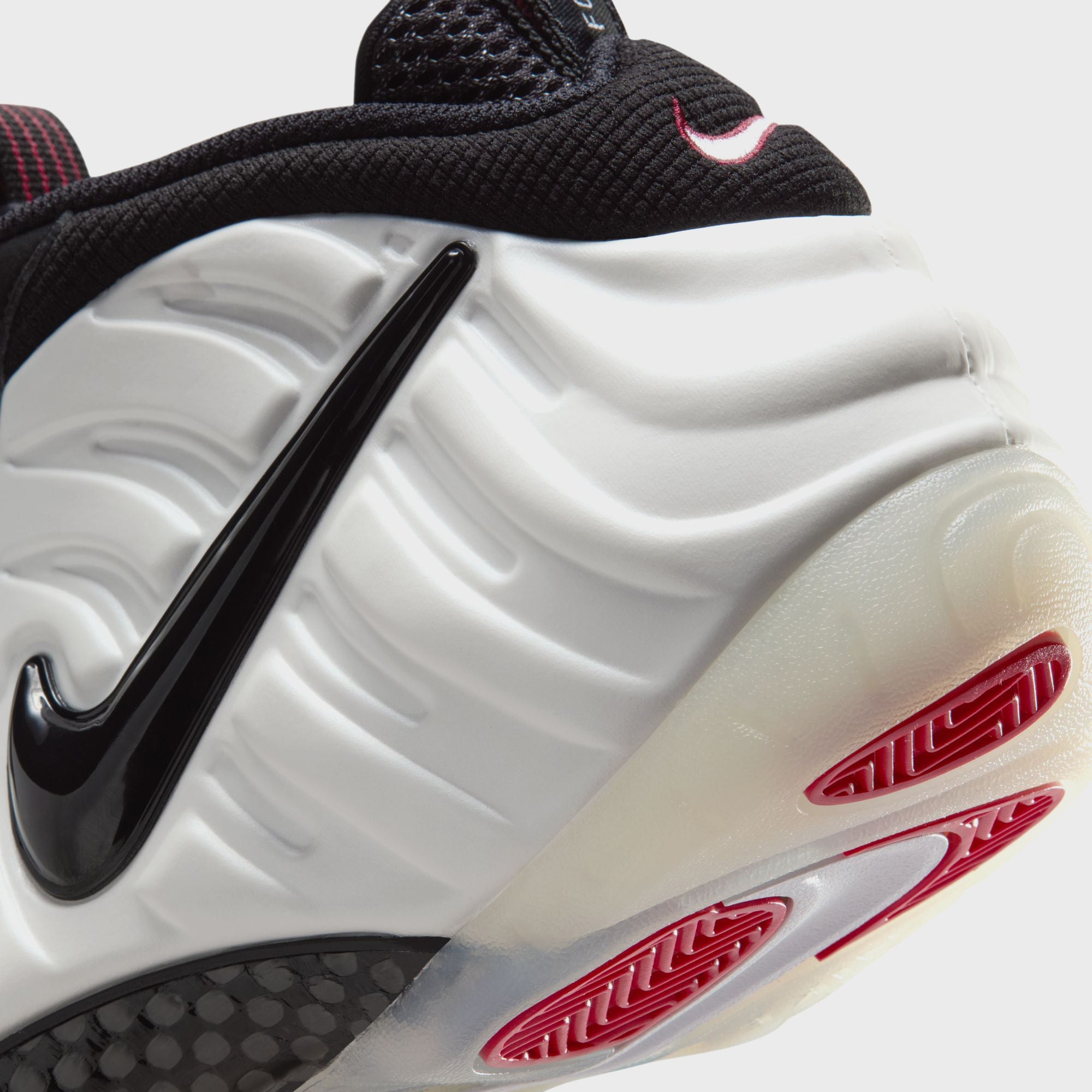 nike foamposite white and red