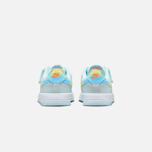 Nike Force 1 Low Easyon BP - Glacier Blue / Total Orange / Light Lemon Twist / Aquarius Blue