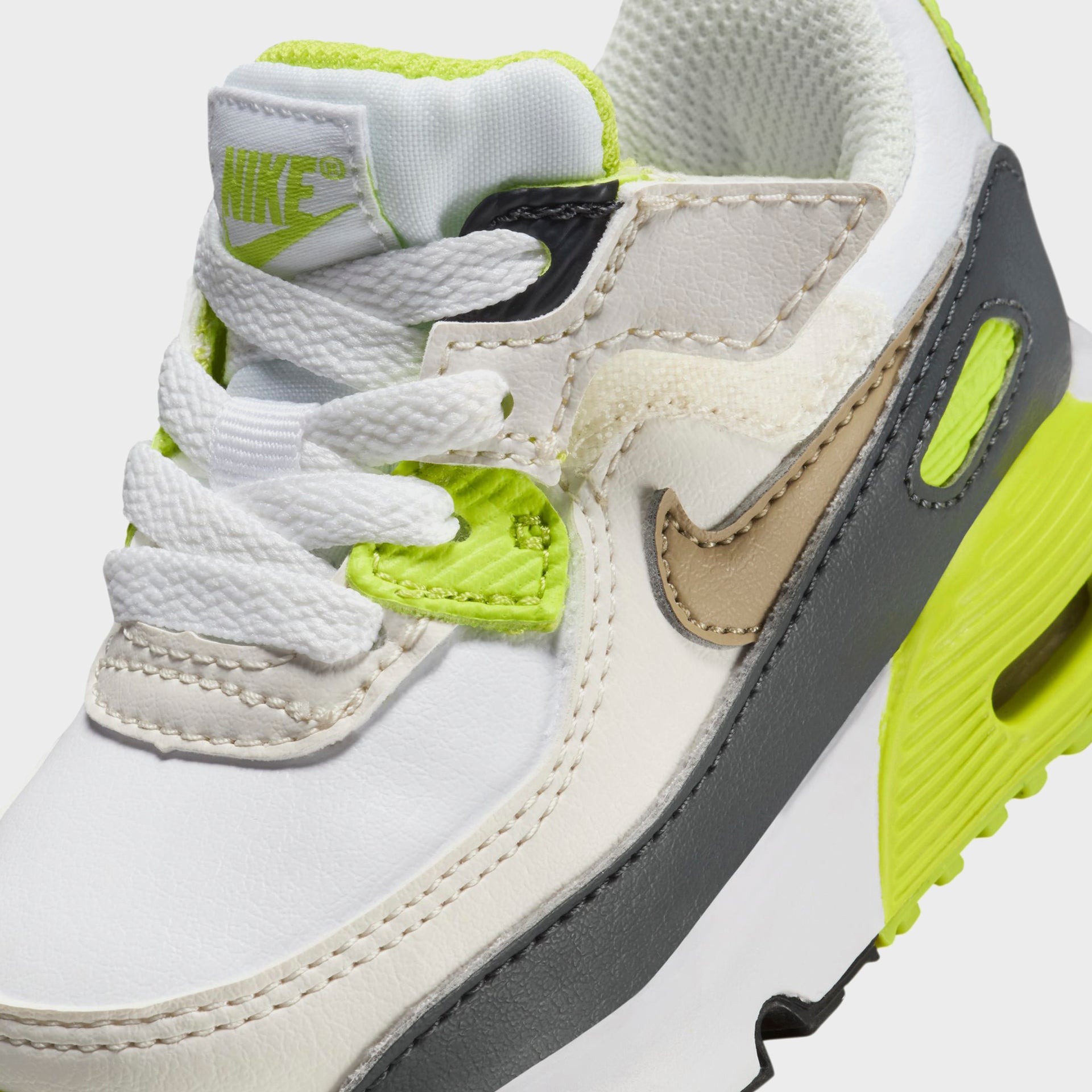 Nike TD Air Max 90 Easyon - White / Cyber / Dark Smoke Grey / Khaki