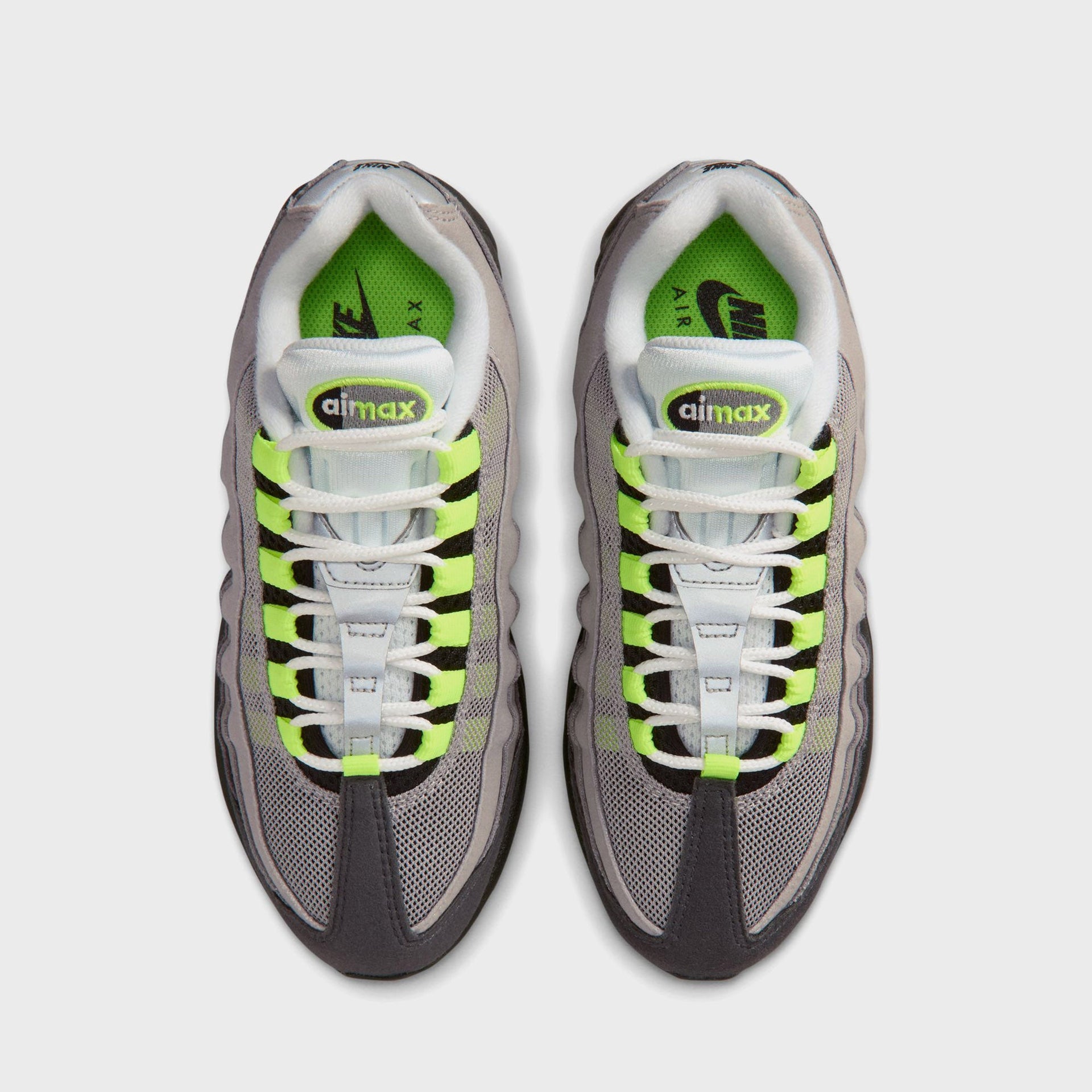 Nike GS Air Max 95 - Black / Anthracite / Light Graphite / Neon Yellow