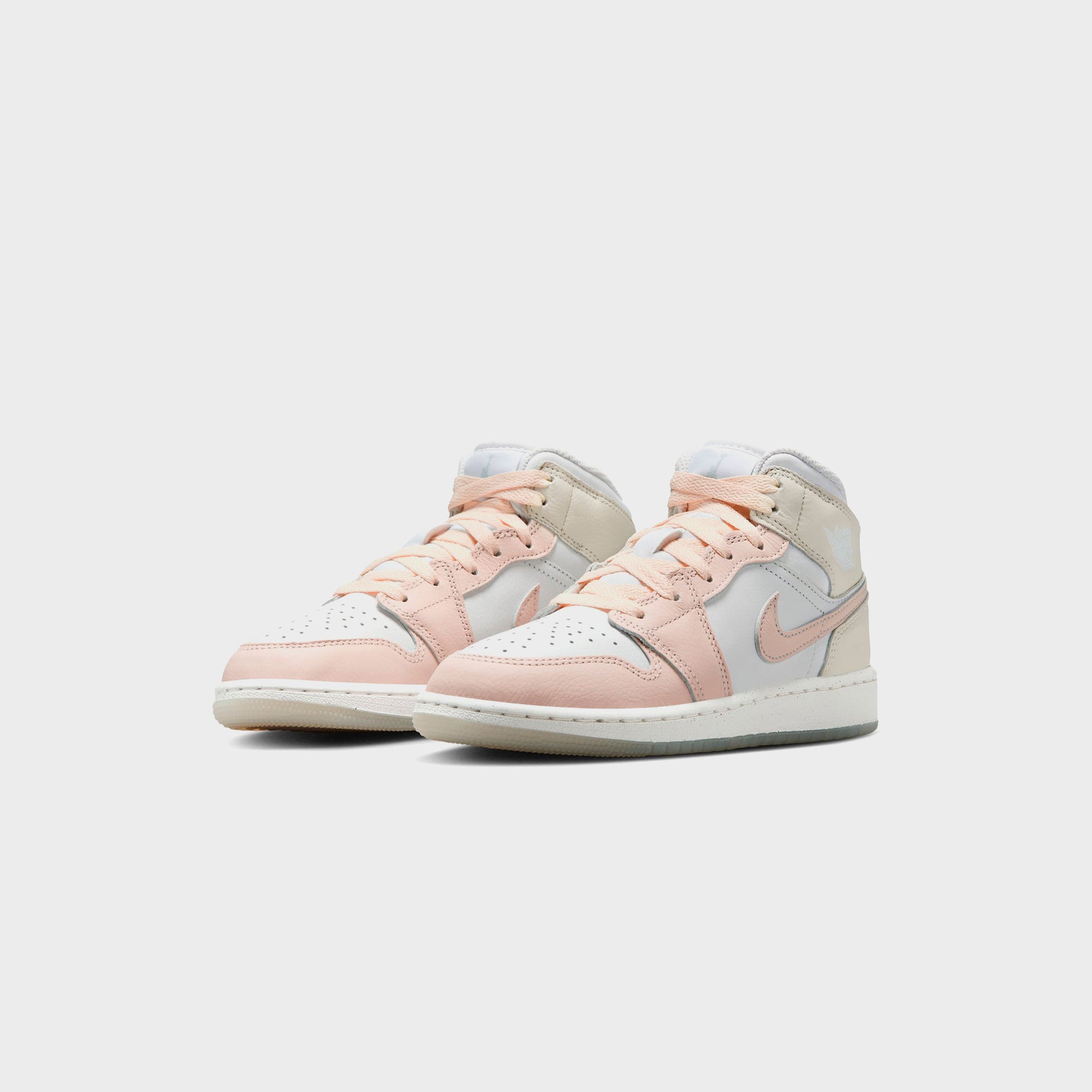 Nike GS Air Jordan 1 Mid - Sail / Sea Glass / Glacier Blue / Guava Ice