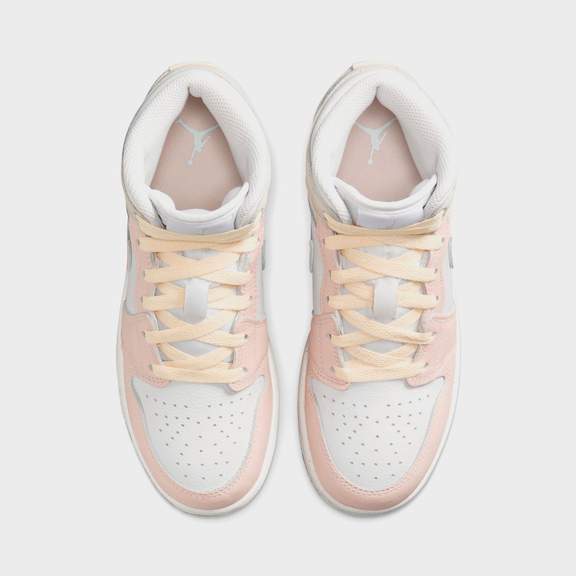 Nike GS Air Jordan 1 Mid - Sail / Sea Glass / Glacier Blue / Guava Ice