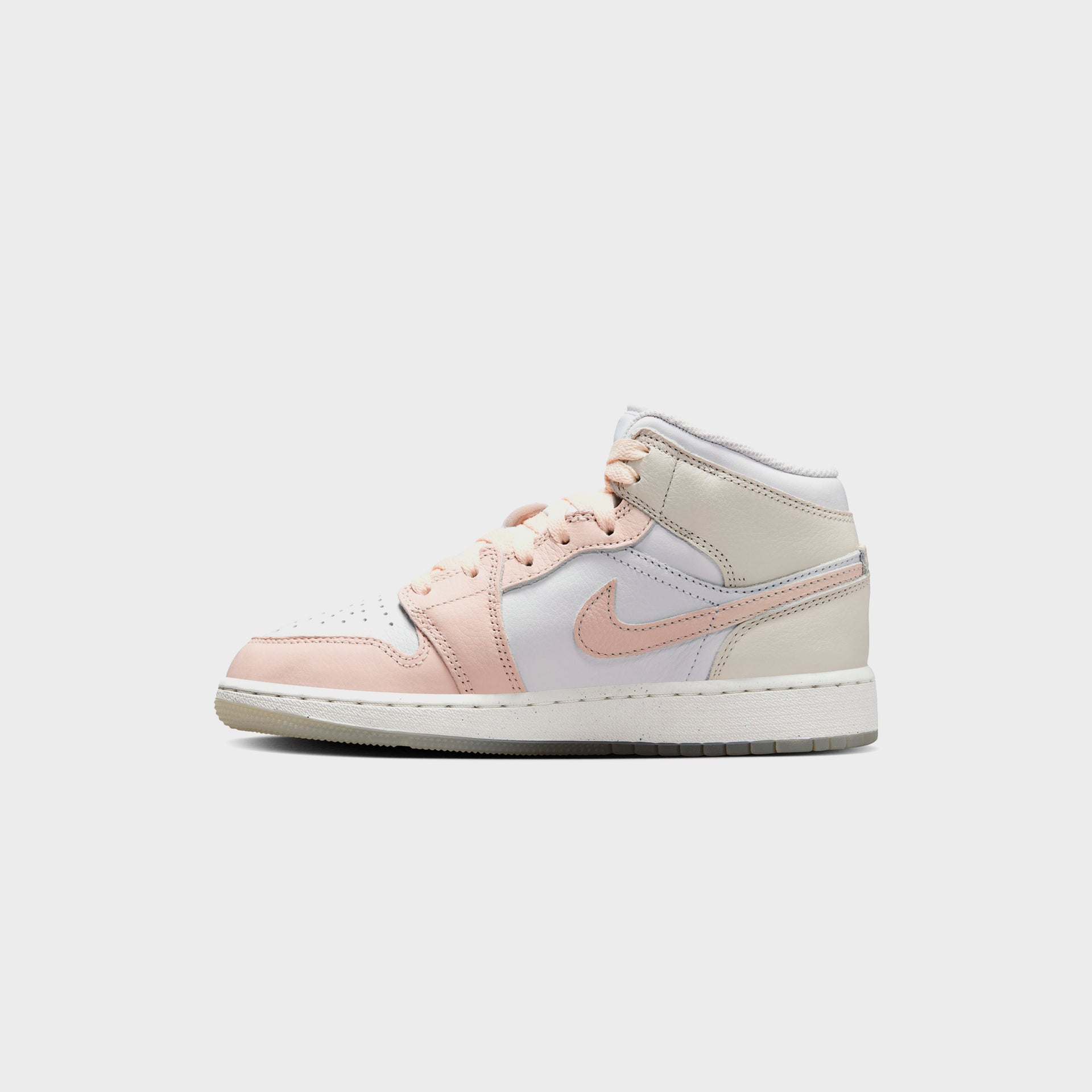 Nike GS Air Jordan 1 Mid - Sail / Sea Glass / Glacier Blue / Guava Ice
