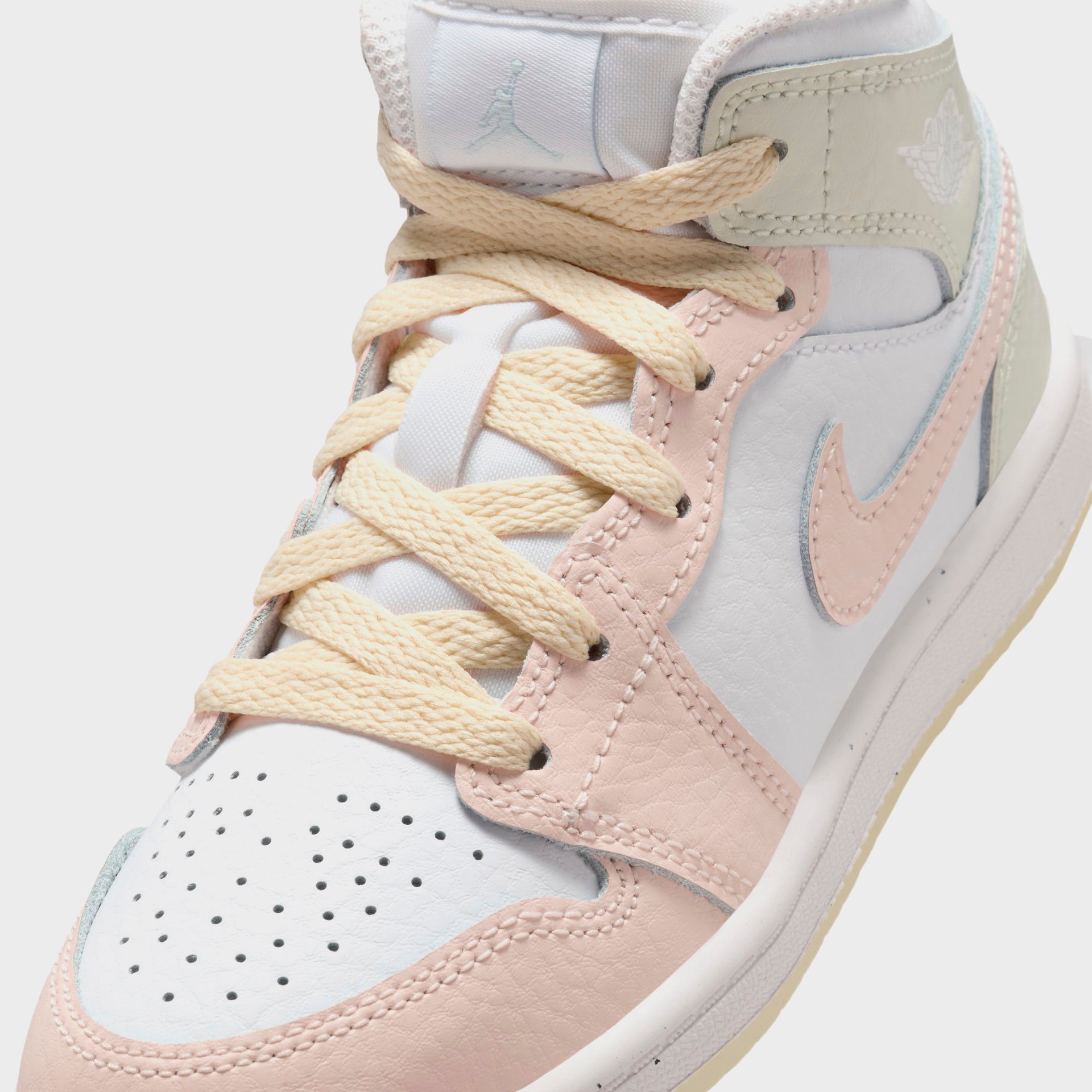 Nike PS Jordan 1 Mid - Sail / Sea Glass / Glacier Blue / Guava Ice