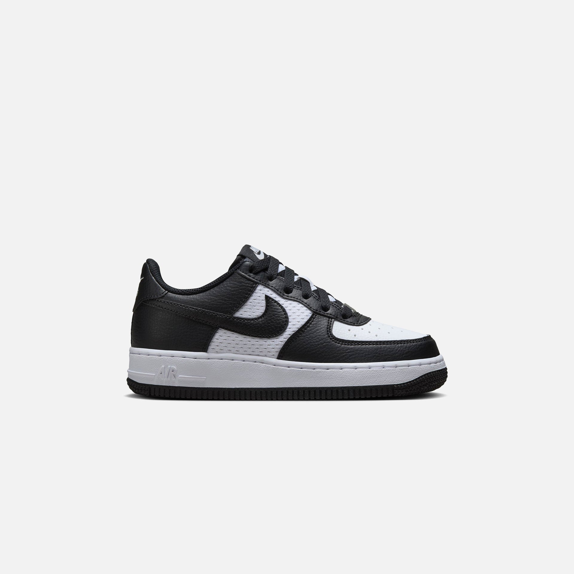 Nike leather GS Air Force 1 - Black / White