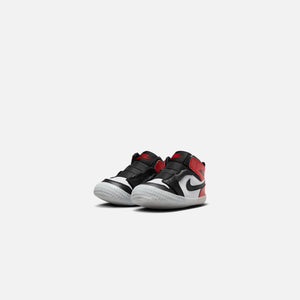 Jordan Air Jordan 1 Crib Bootie - Black / Black / Varsity Red / White