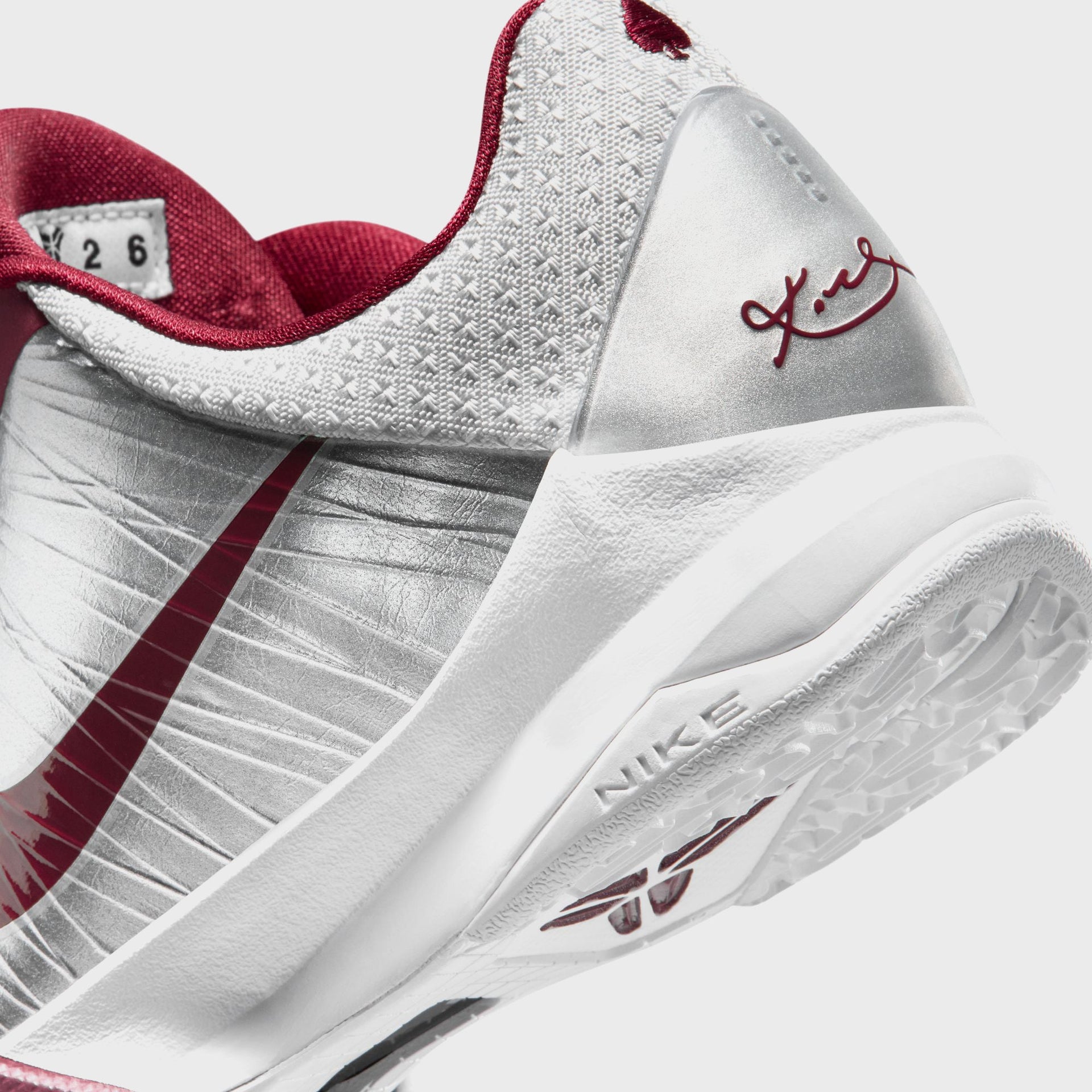Nike GS Kobe 5 Protro - Metallic Silver / White / Team Red
