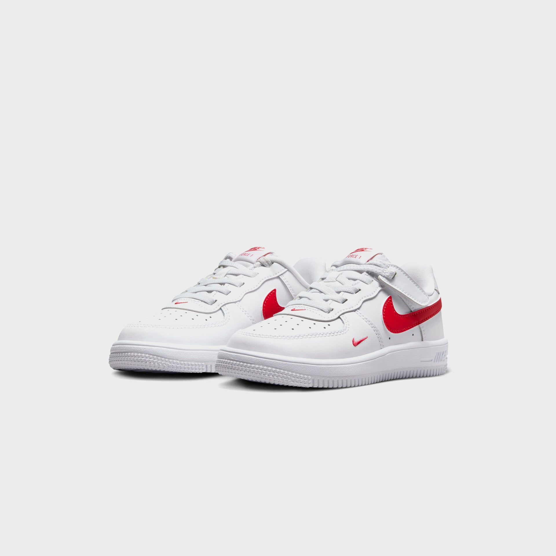 Nike PS Force 1 Low Easyon Stretch Lace Casual - White / University Red