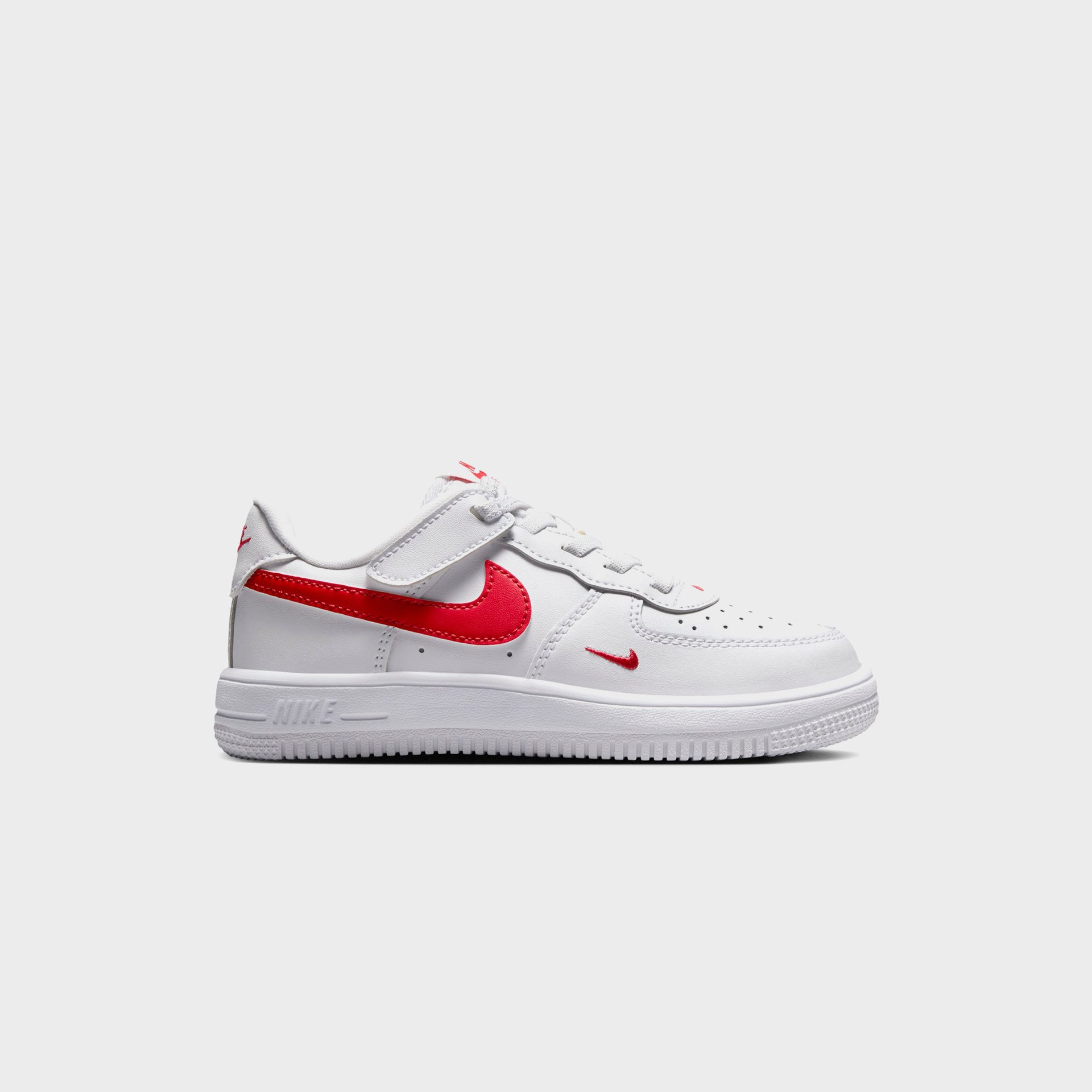 Nike PS Force 1 Low Easyon Stretch Lace Casual - White / University Red