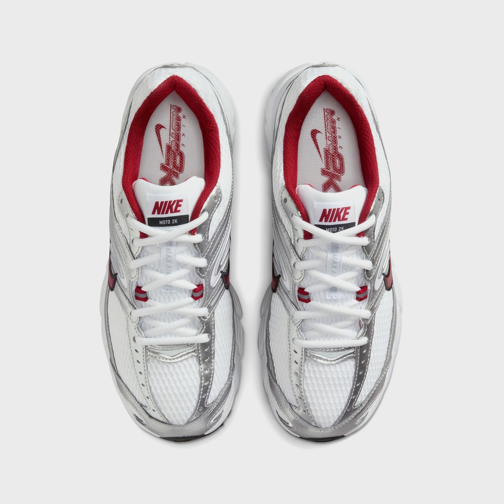 Nike WMNS Air Max Moto 2K - White / Team Crimson / Metallic Silver / Black