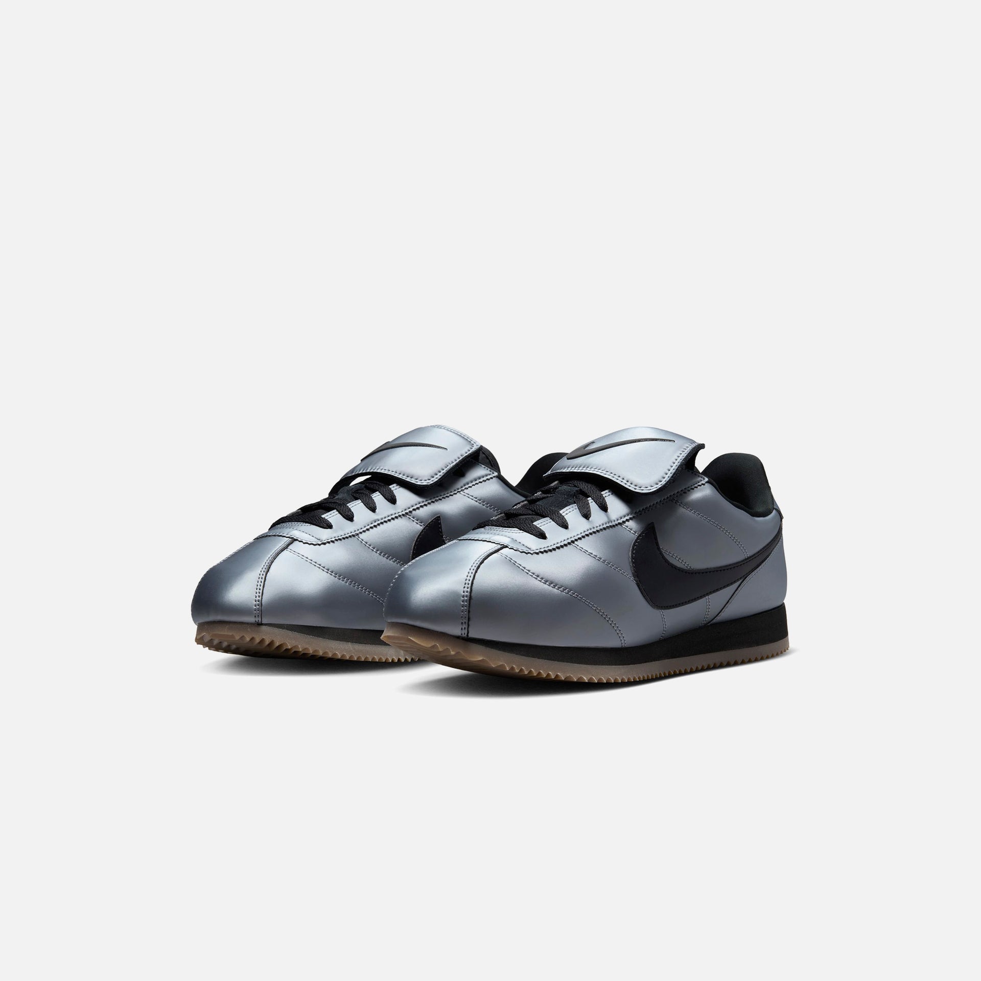 Nike Cortez Leather SE - Metallic Cool Grey / Black / Gum Dark Brown