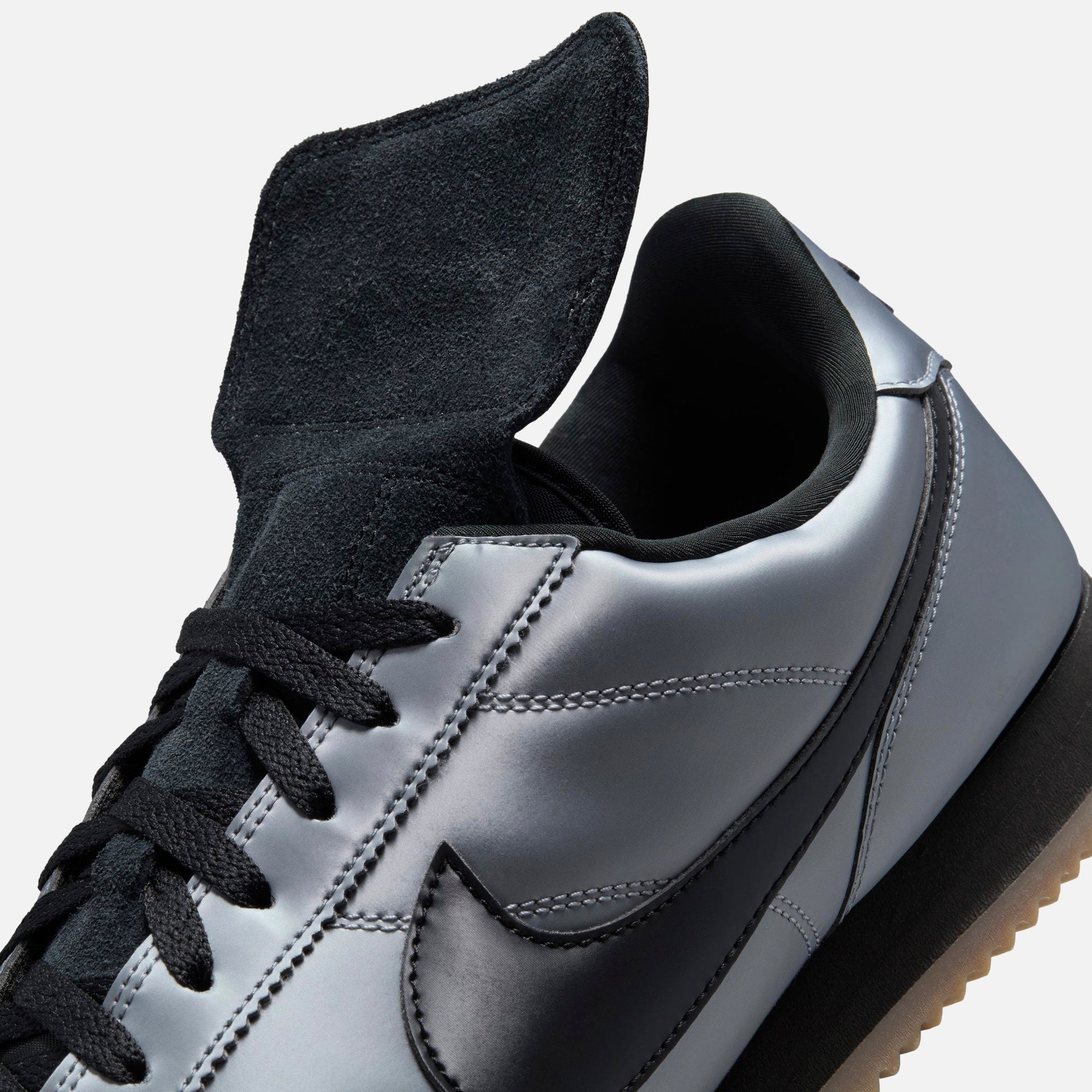 Nike Cortez Leather SE - Metallic Cool Grey / Black / Gum Dark Brown