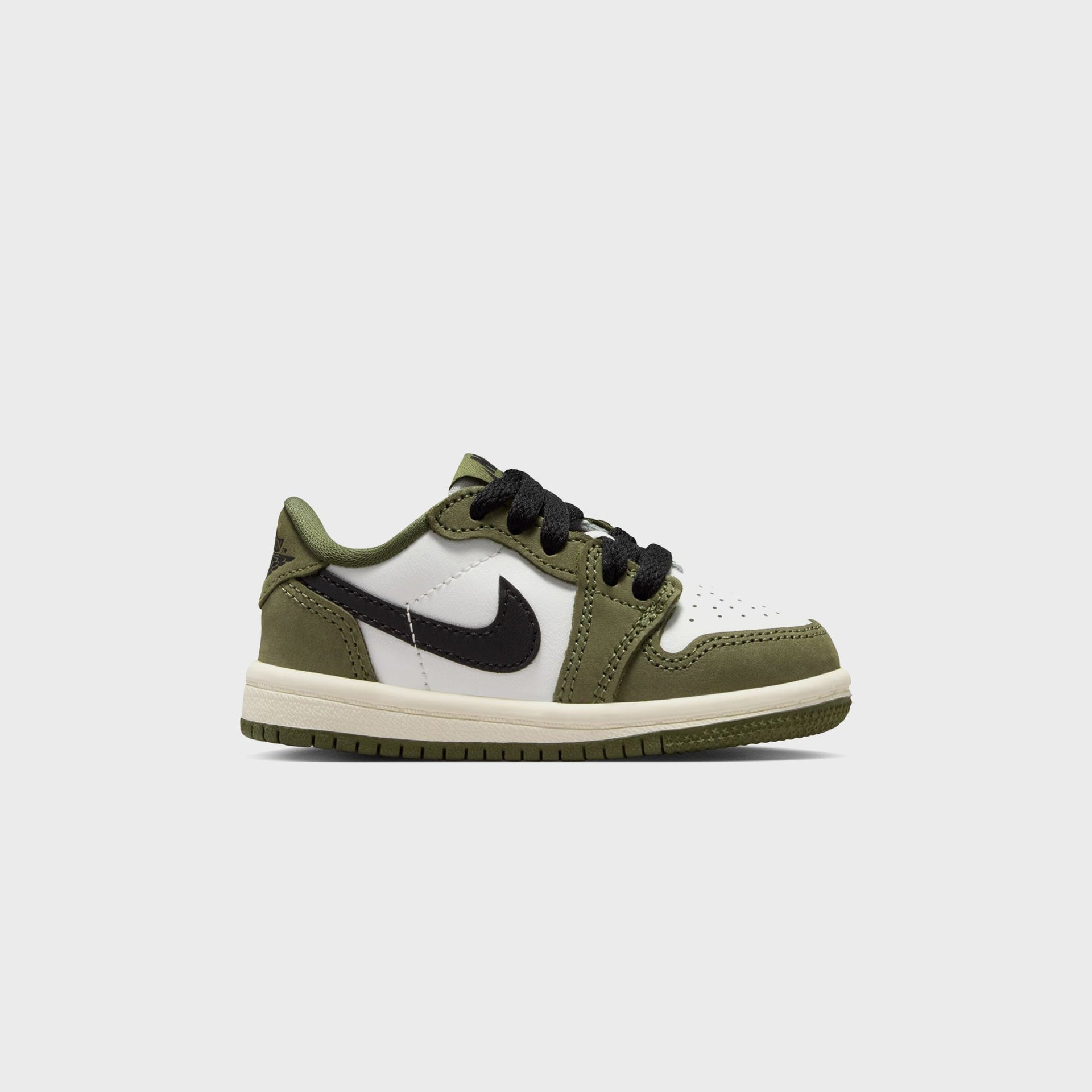 Nike TD Air Jordan 1 Retro Low - Medium Olive / Summit White / Sail / Black
