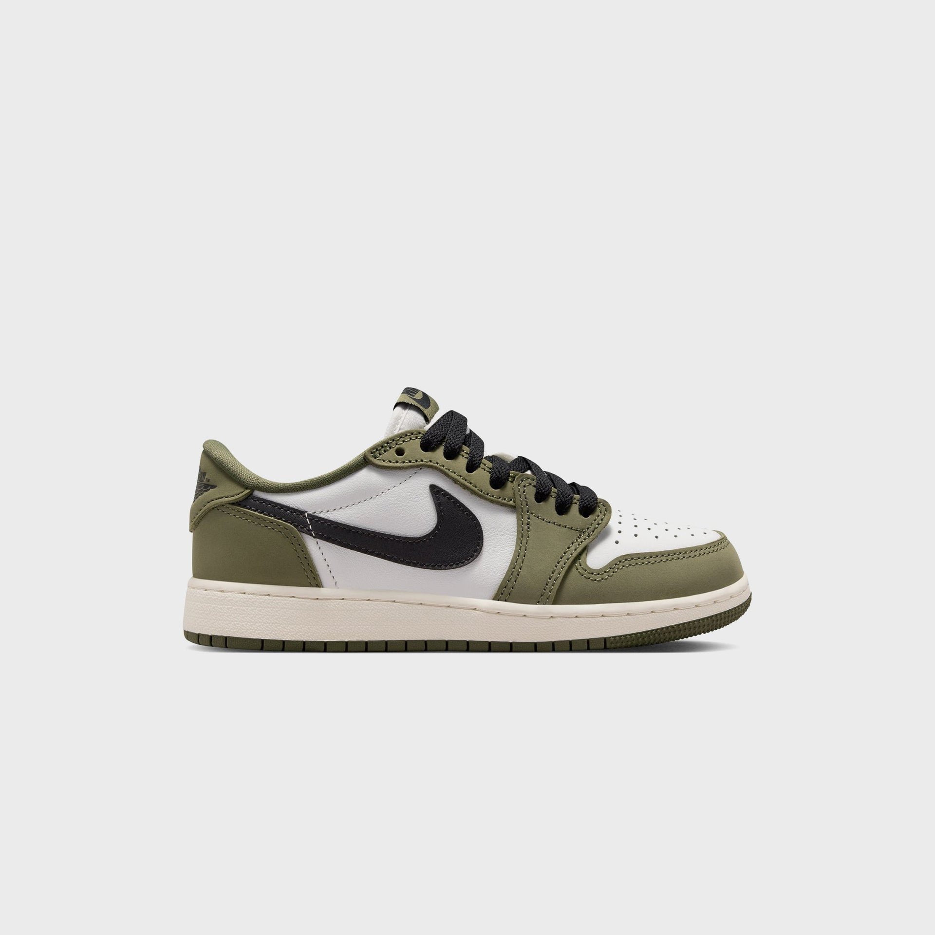 Jordan GS Air Jordan 1 Retro Low - Medium Olive / Summit White / Sail / Black