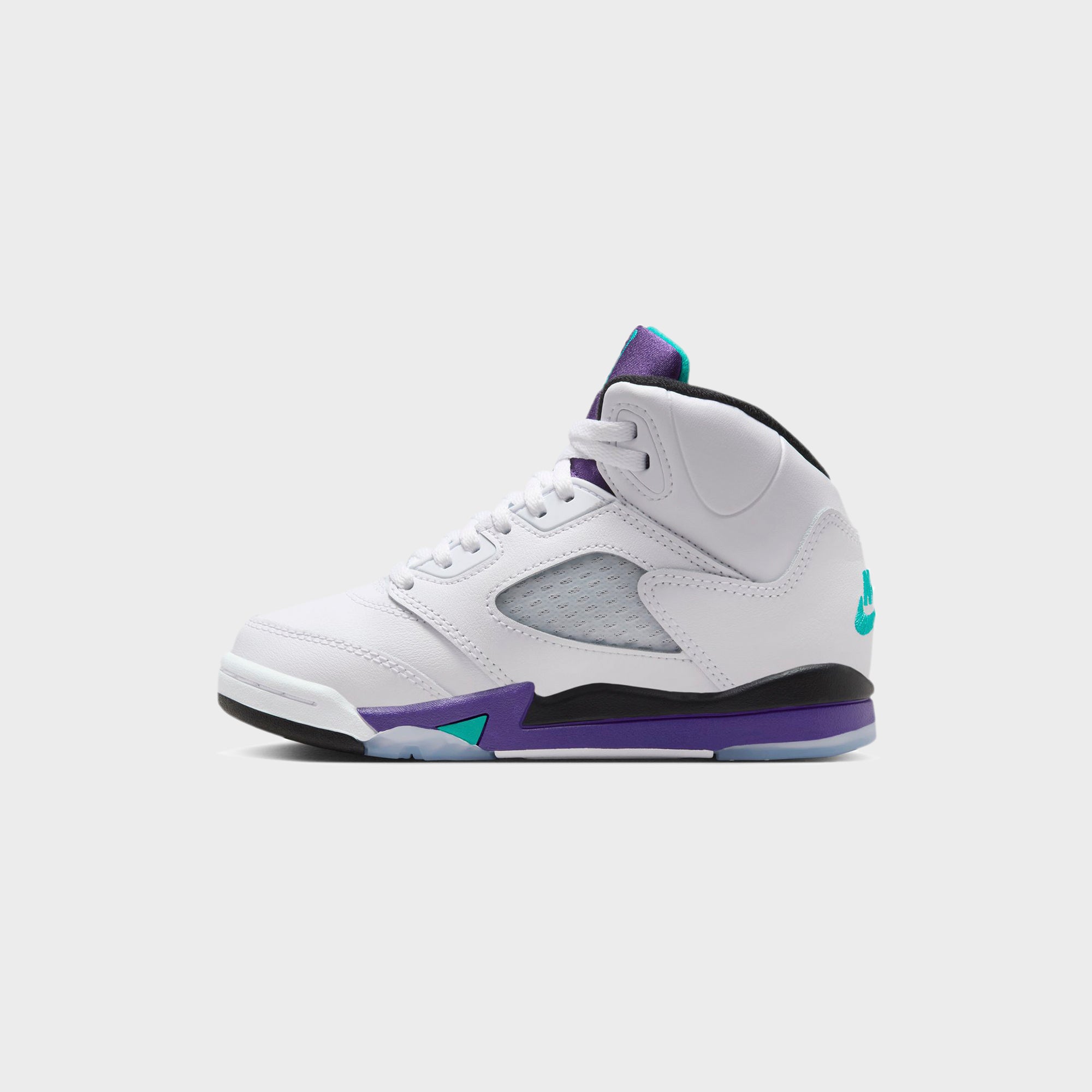 Air Jordan 5 ホワイト/ブラック/パープル Jordan PS Air Jordan 5 - Black / New Emerald / Grape Ice – Kith
