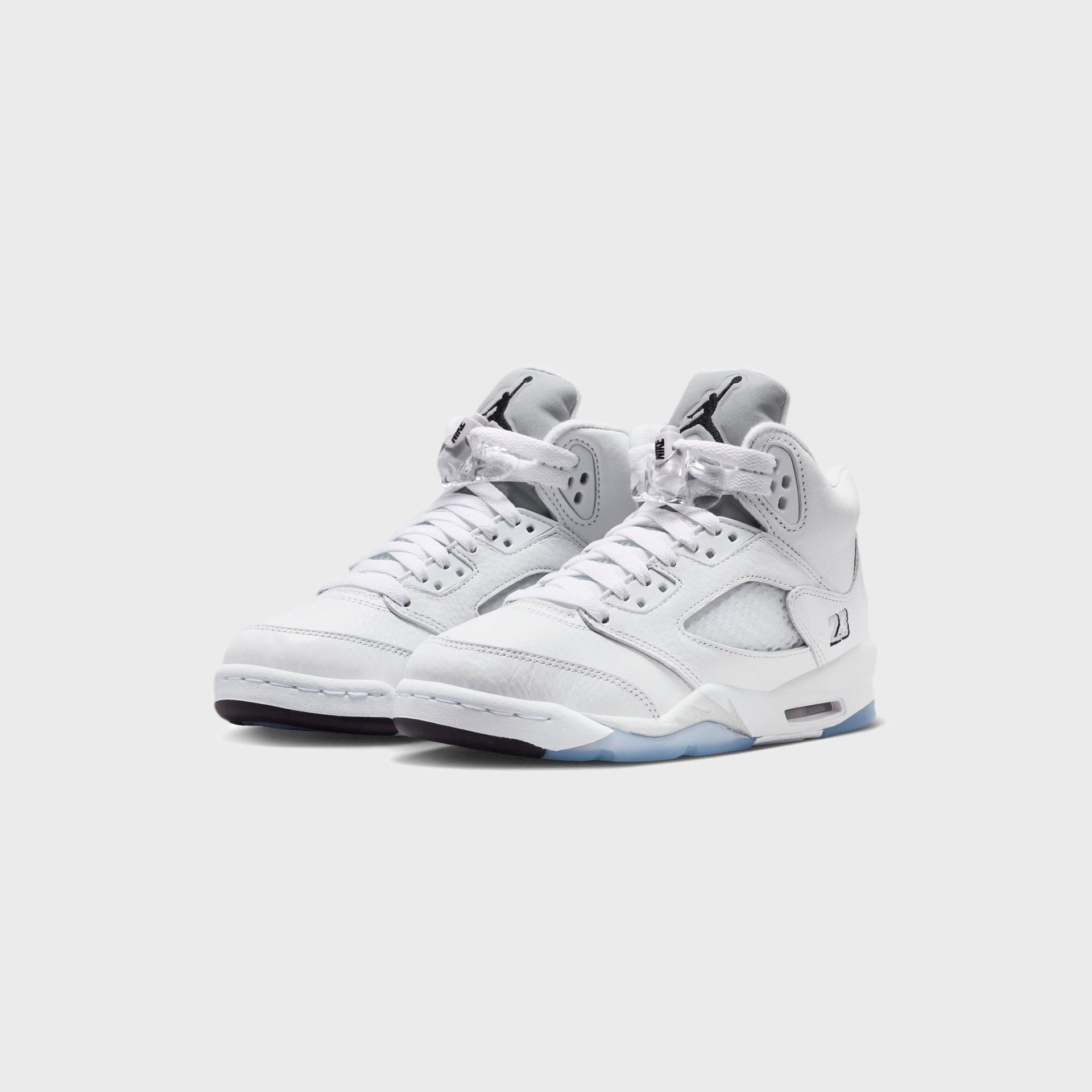 Jordan GS Air Jordan 5 Retro OG  - White / Metallic Silver / Black
