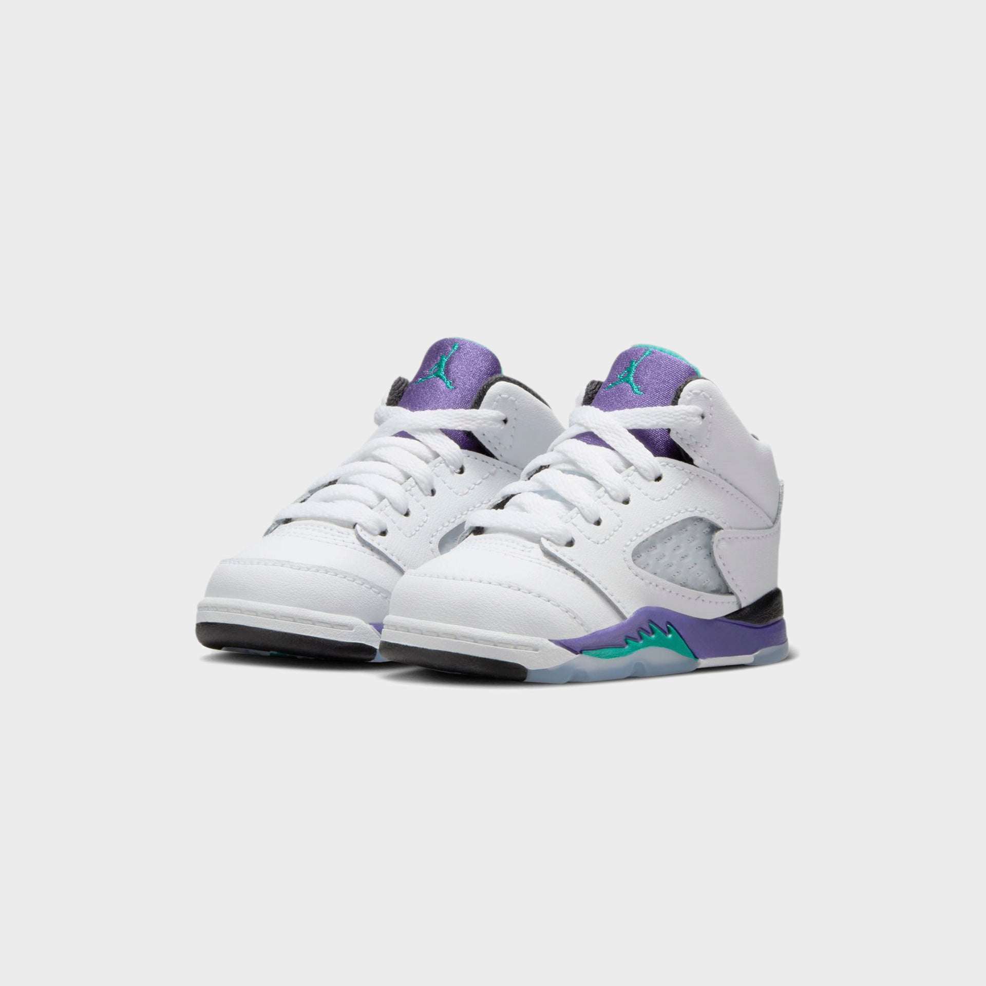Jordan TD Air Jordan 5 - Black / New Emerald / Grape Ice