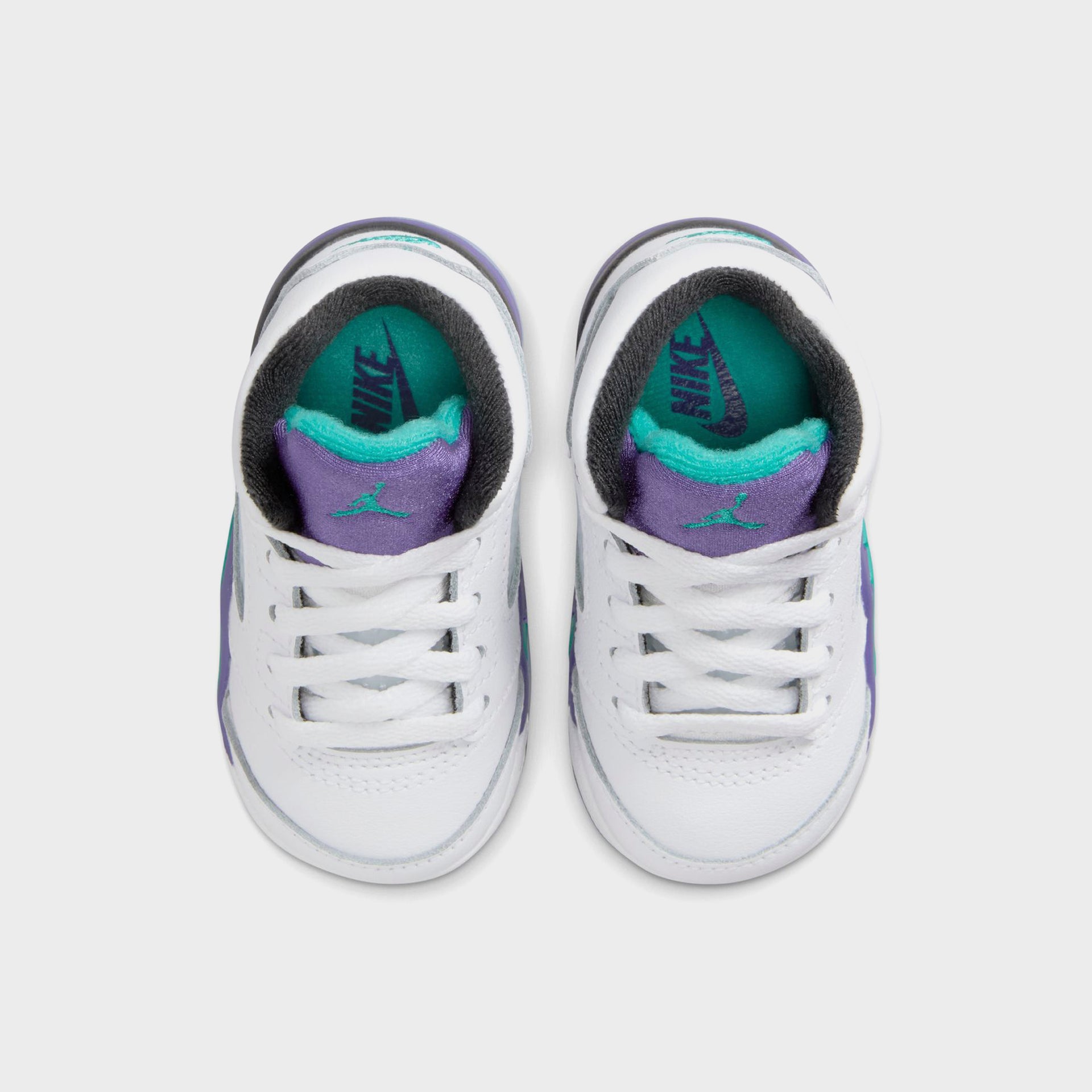 Jordan TD Air Jordan 5 - Black / New Emerald / Grape Ice
