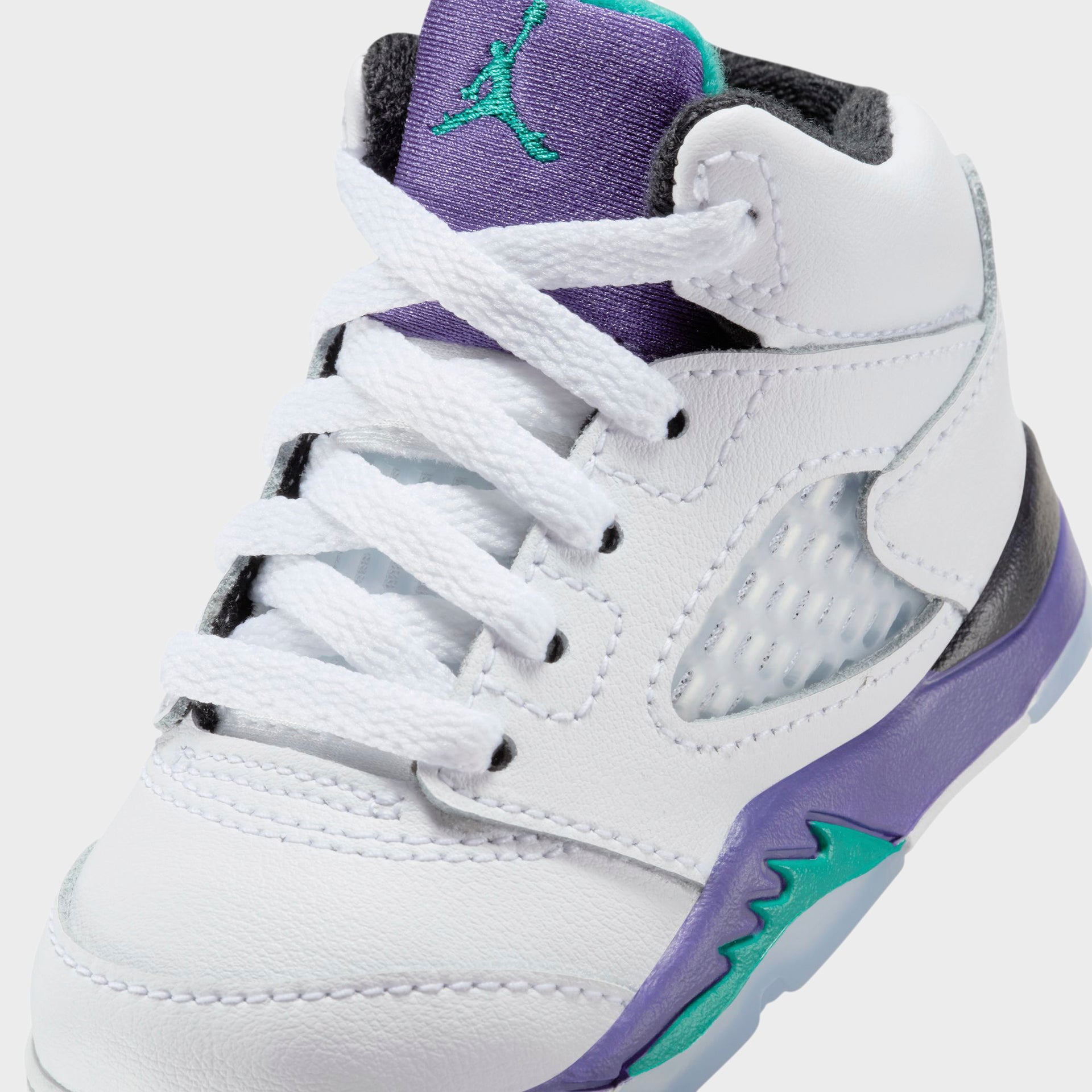 Jordan TD Air Jordan 5 - Black / New Emerald / Grape Ice