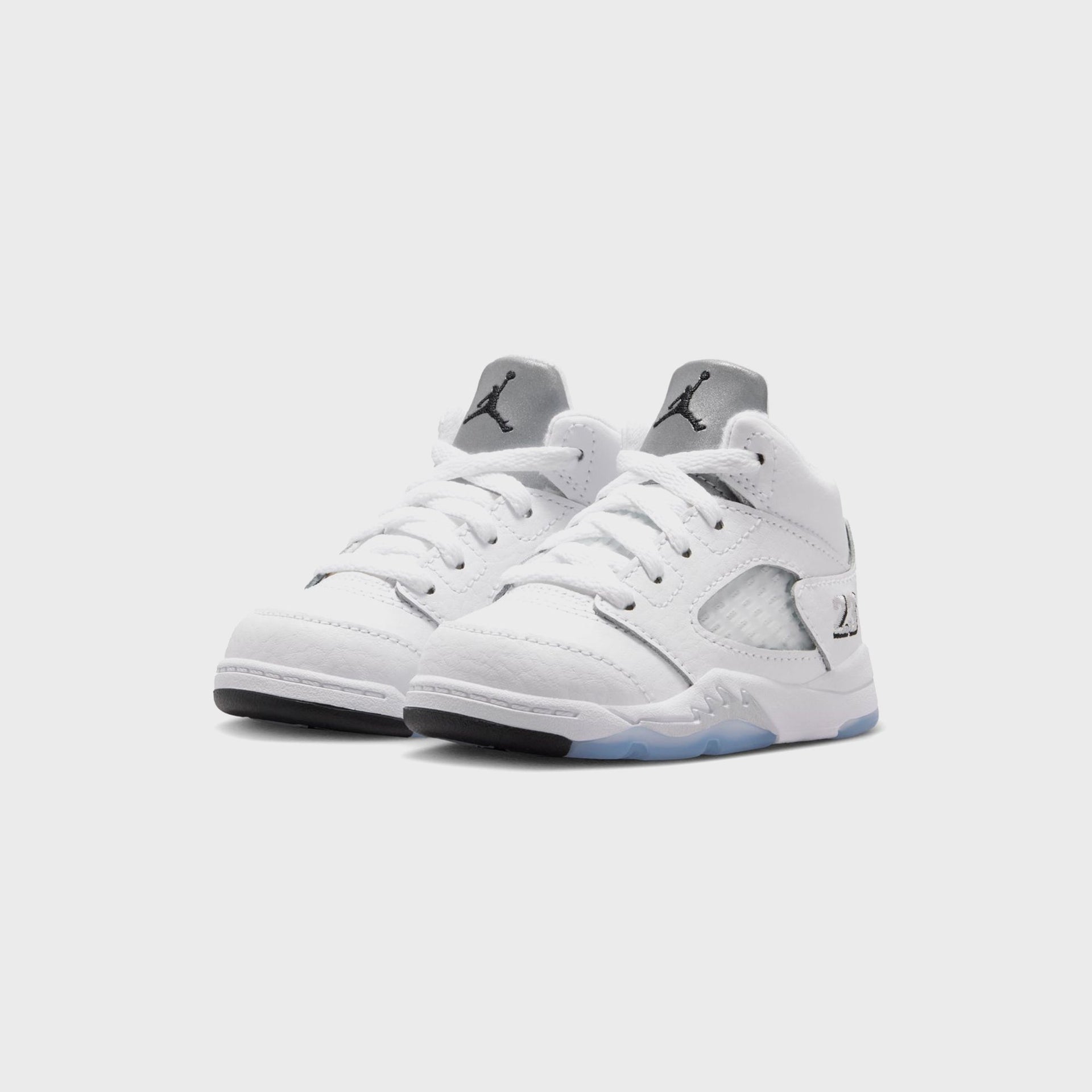Jordan TD Jordan 5 Retro OG - White / Metallic Silver / Black