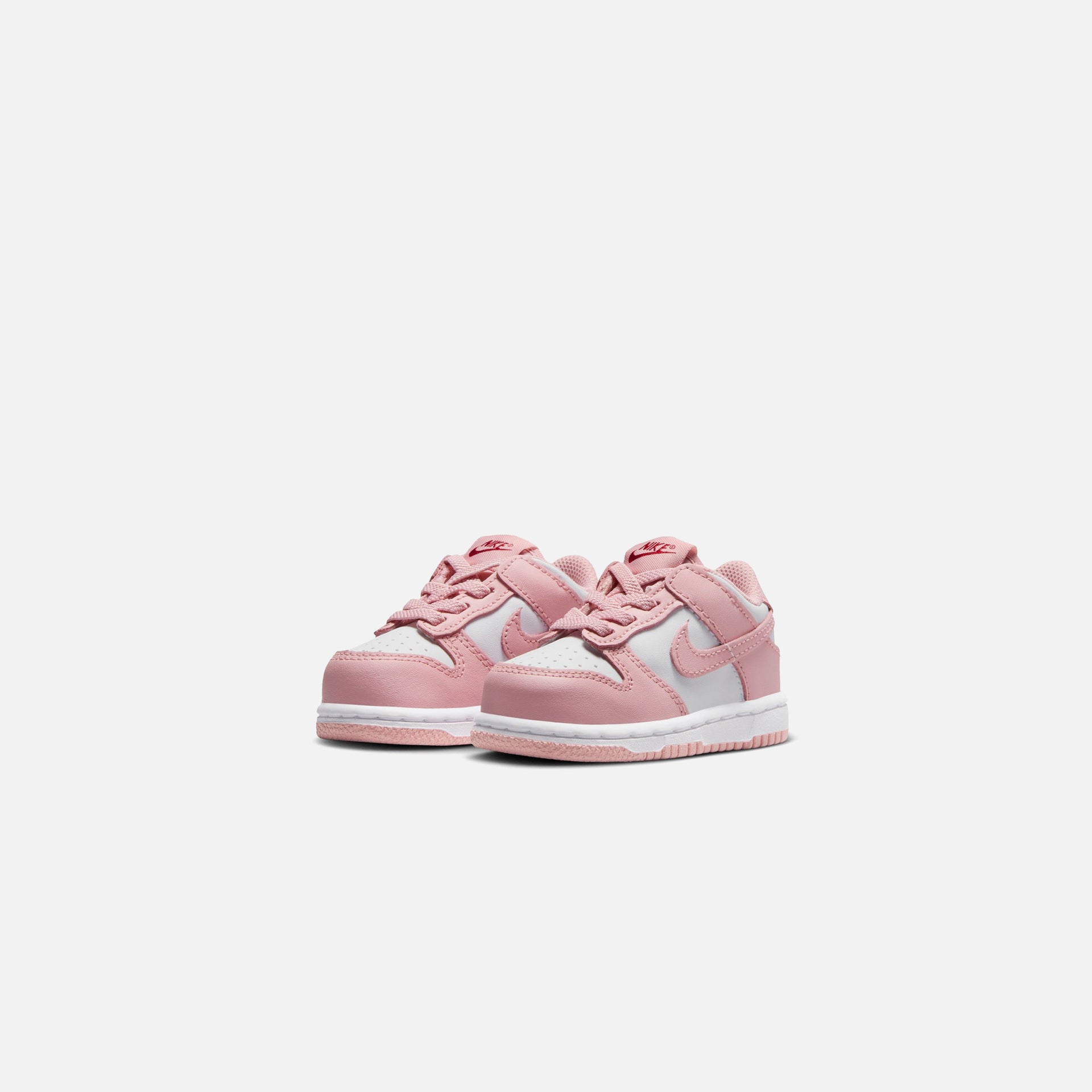 Nike TD Dunk Low - White / Pink Glaze / Pomegranate