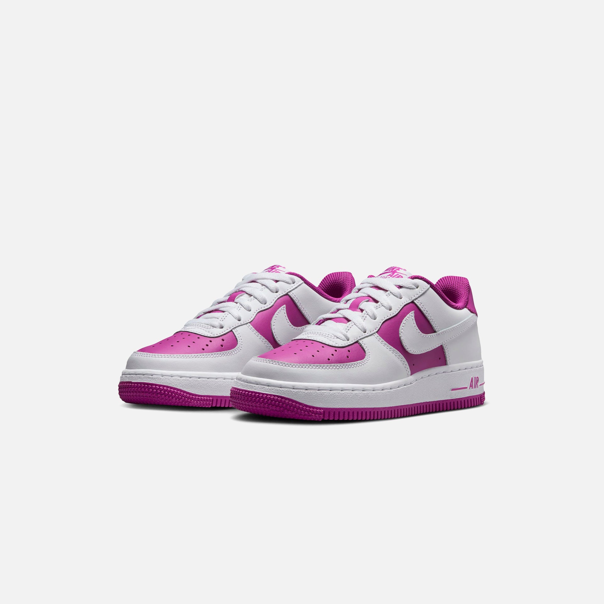 Nike GS Air Force 1 - White / Hot Fuchsia