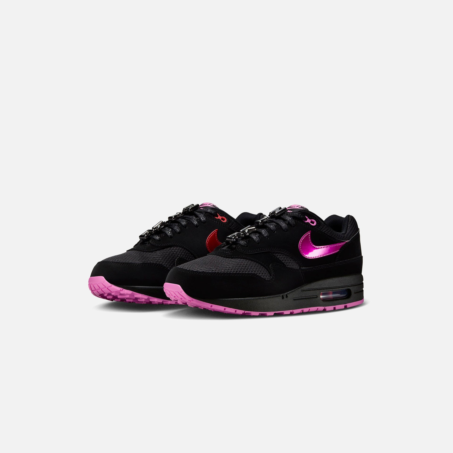 Nike Air Max 1  - Black / Playful Pink / University Red