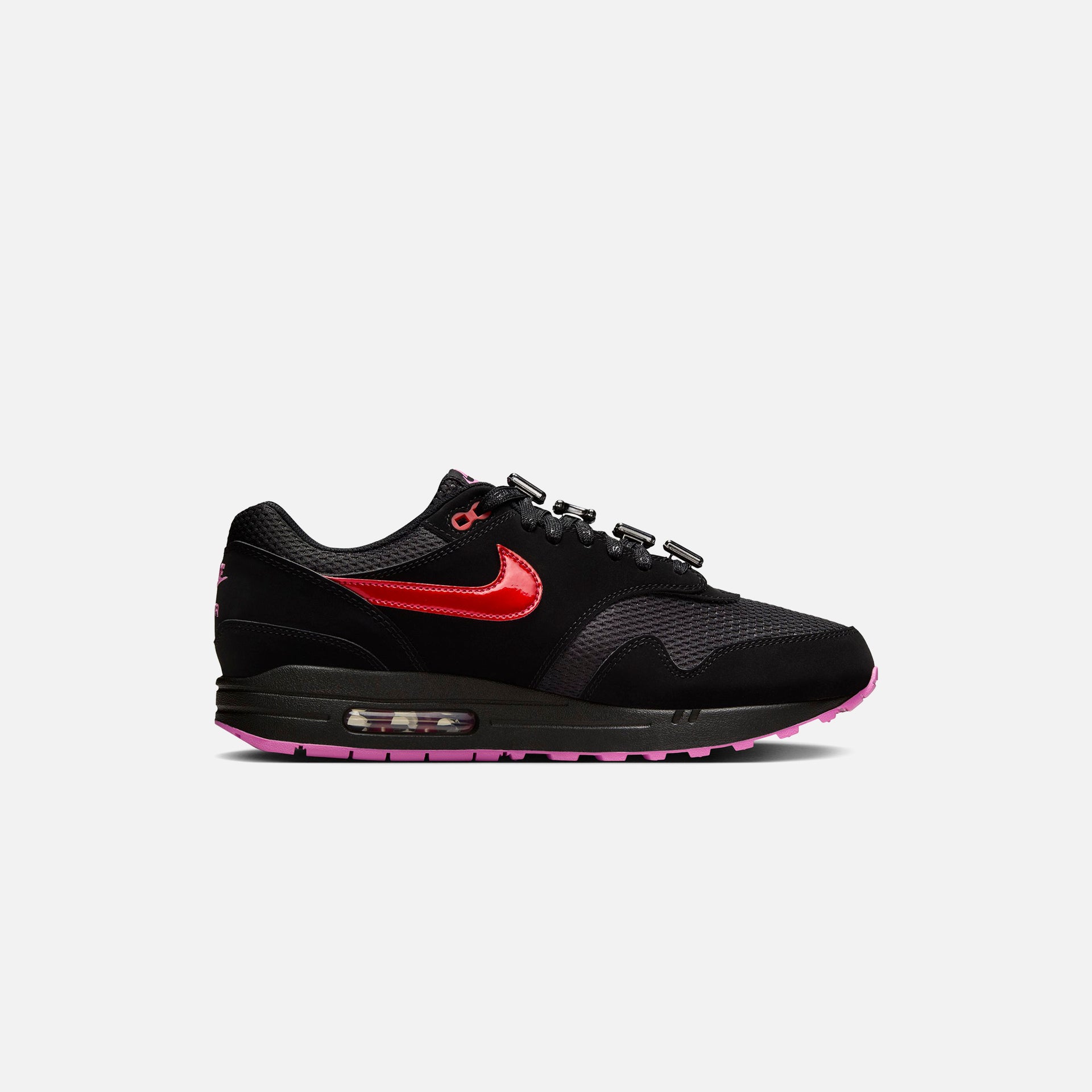 Nike Air Max 1  - Black / Playful Pink / University Red