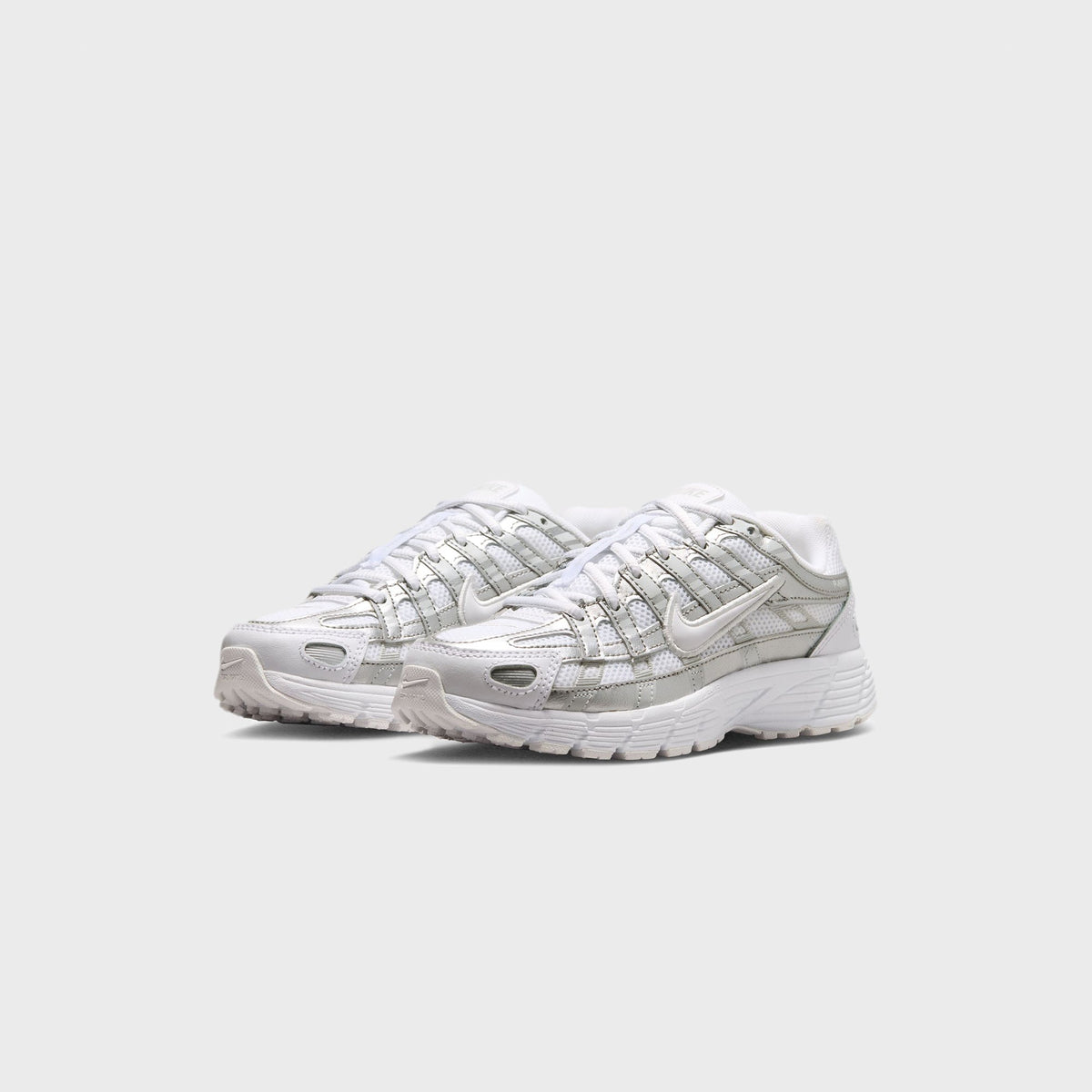 Nike GS P-6000 - White / Photon Dust / Metallic Silver