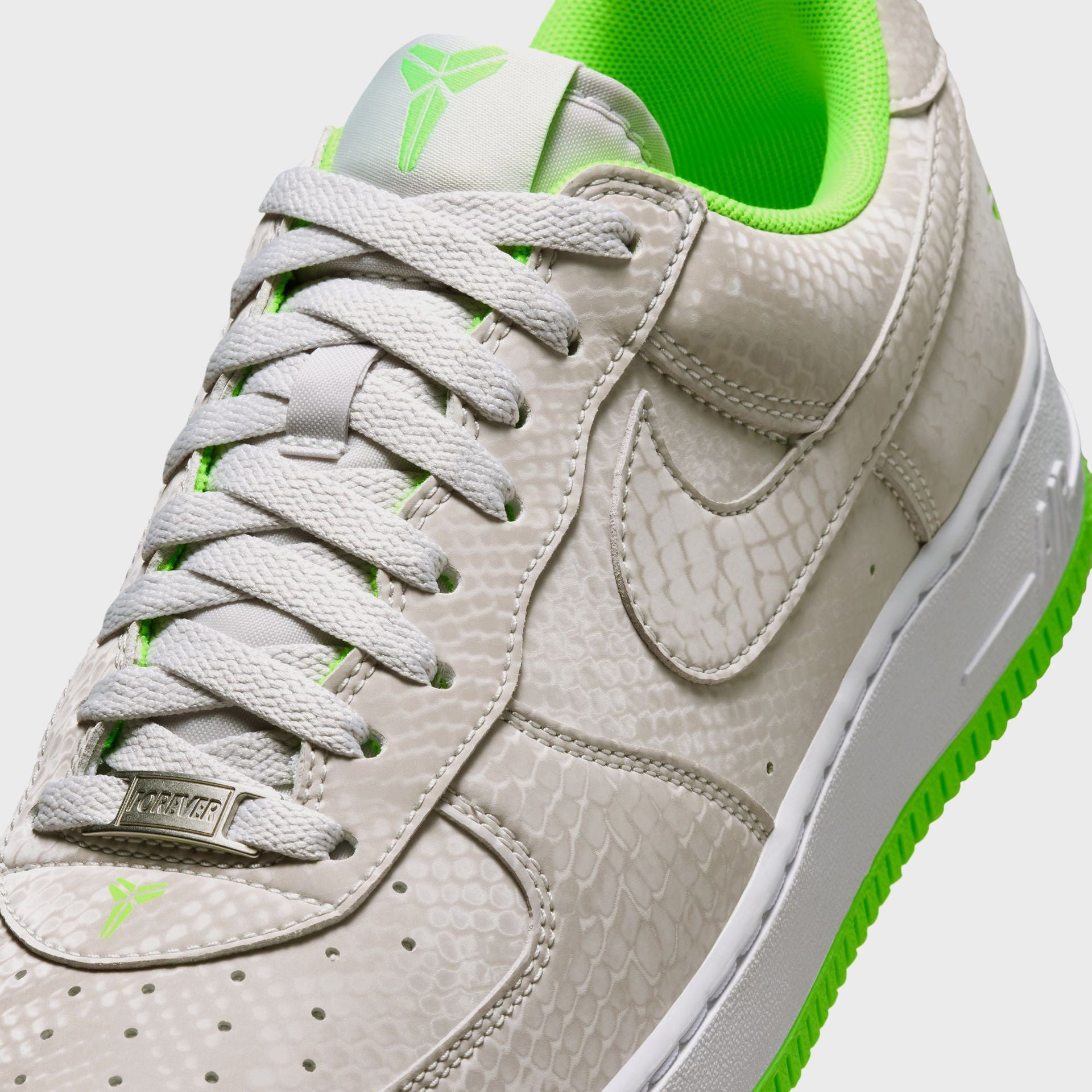 Nike Air Force 1 Low - Vast Grey / White / Electric Green