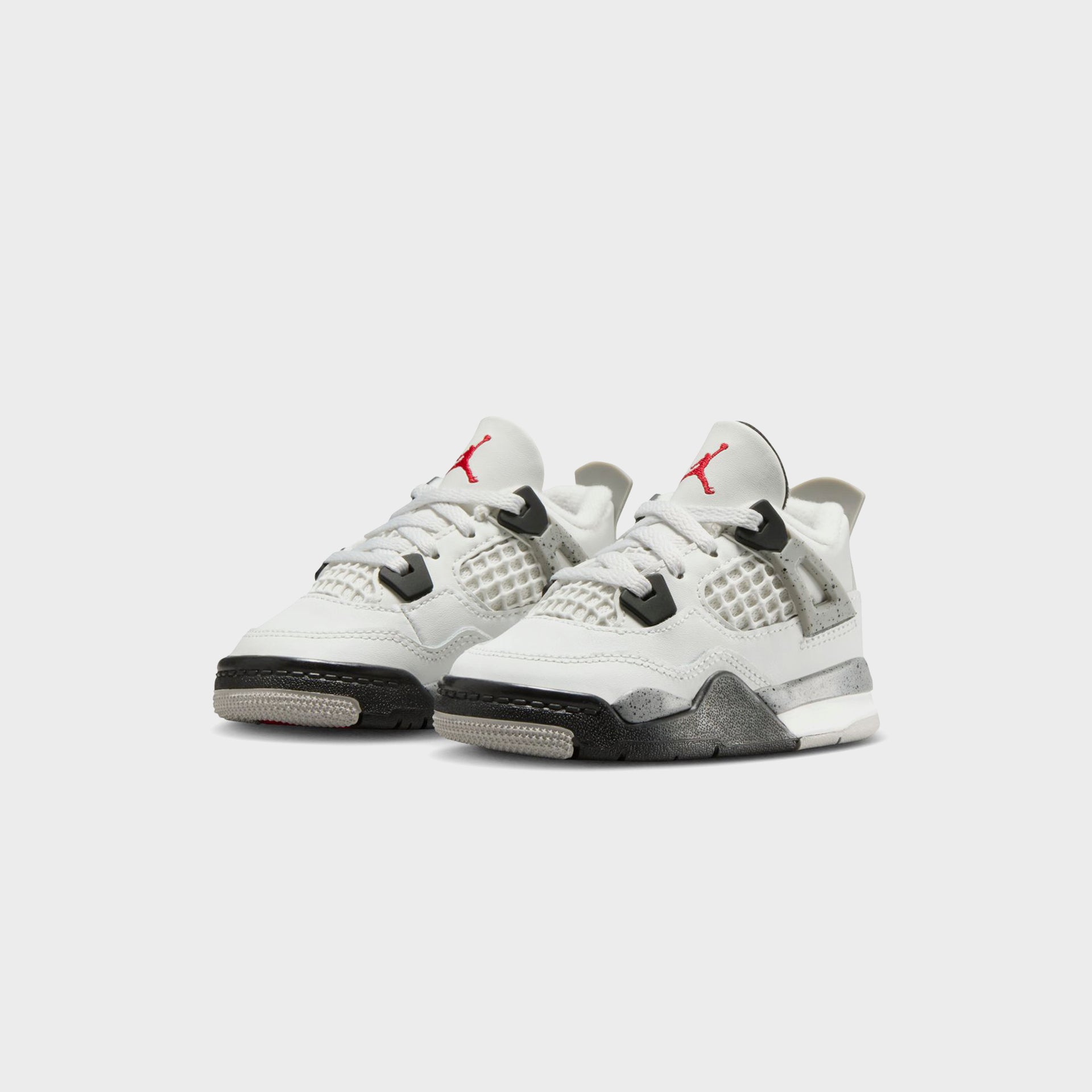 Nike TD Air Jordan 4 Retro - Summit White / Fire Red / Tech Grey / Black