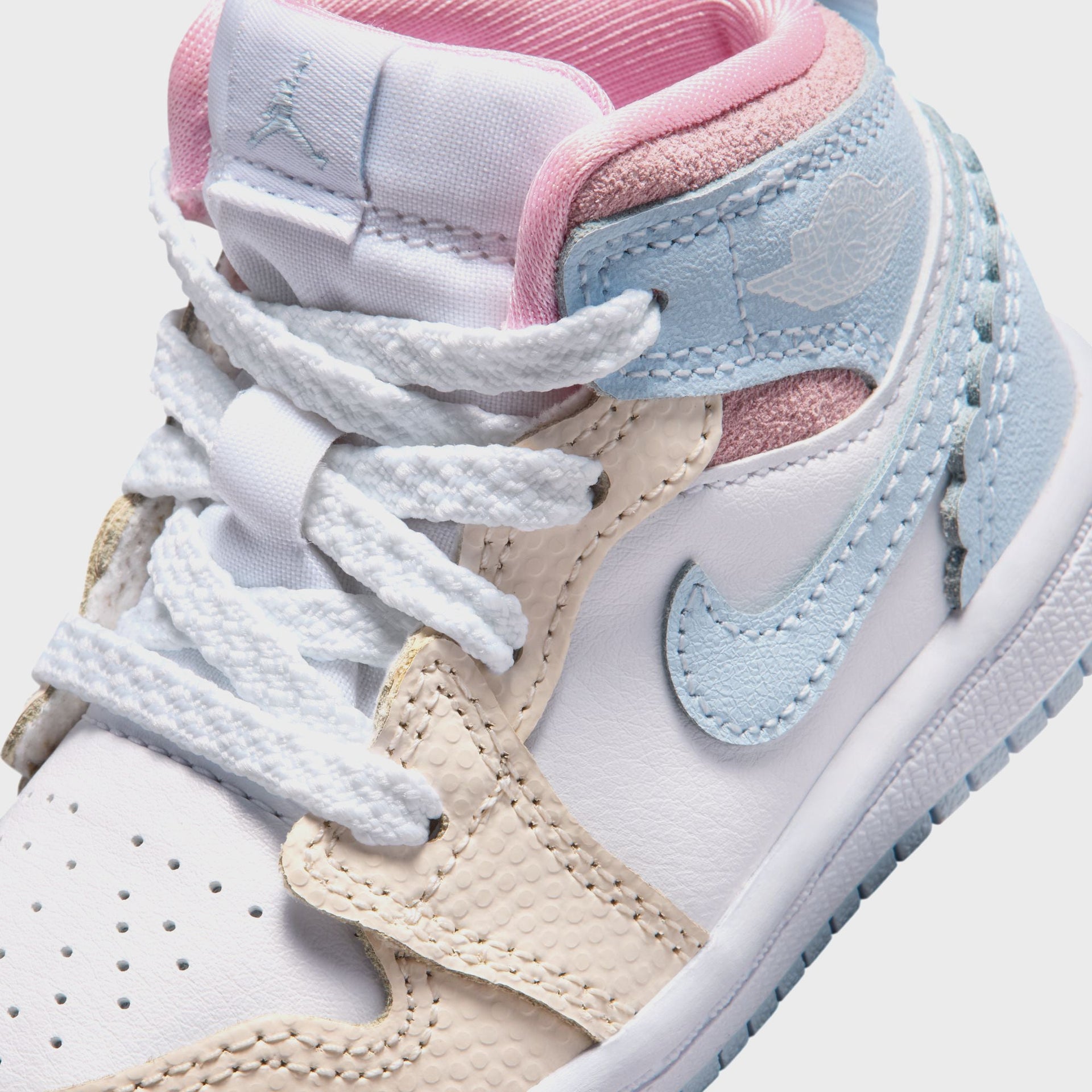 Nike TD Air Jordan Mid SE - Half Blue / Pale Ivory / White