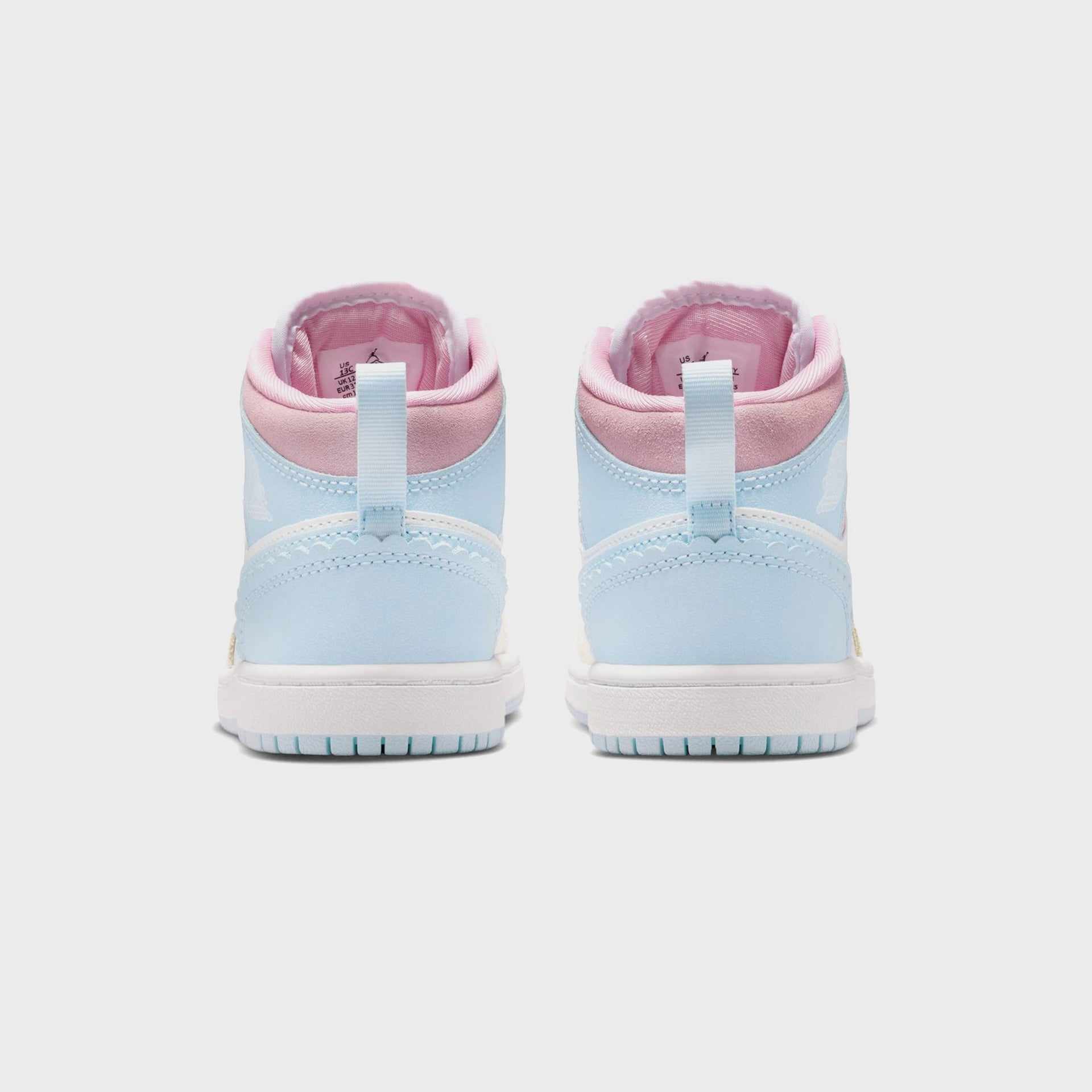 Jordan PS Jordan 1 Mid SE - Half Blue / Pale Ivory / White
