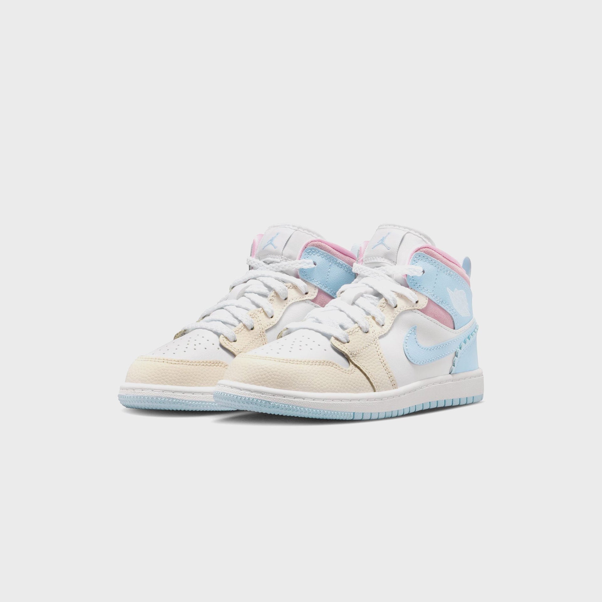 Jordan PS Jordan 1 Mid SE - Half Blue / Pale Ivory / White