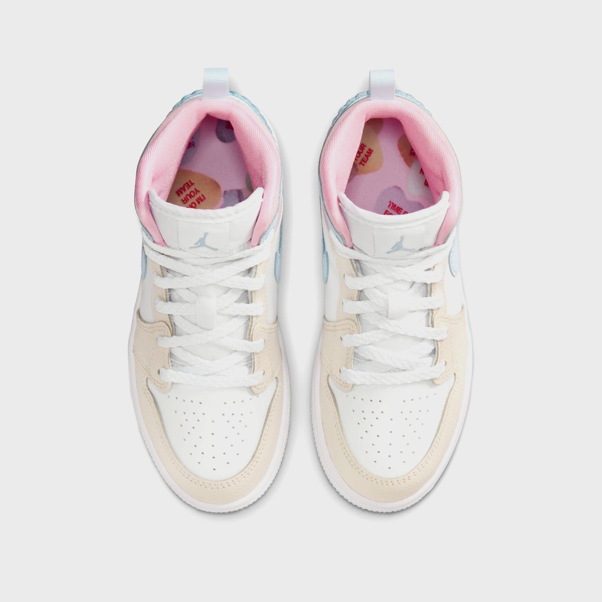 Jordan PS Jordan 1 Mid SE - Half Blue / Pale Ivory / White