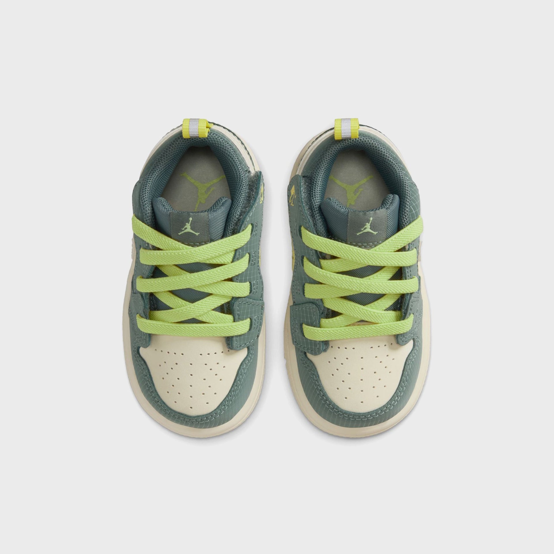 Jordan TD Air Jordan 1 Low SE - Sea Glass / Hasta / Gum Medium Brown / Light Lemon Twist