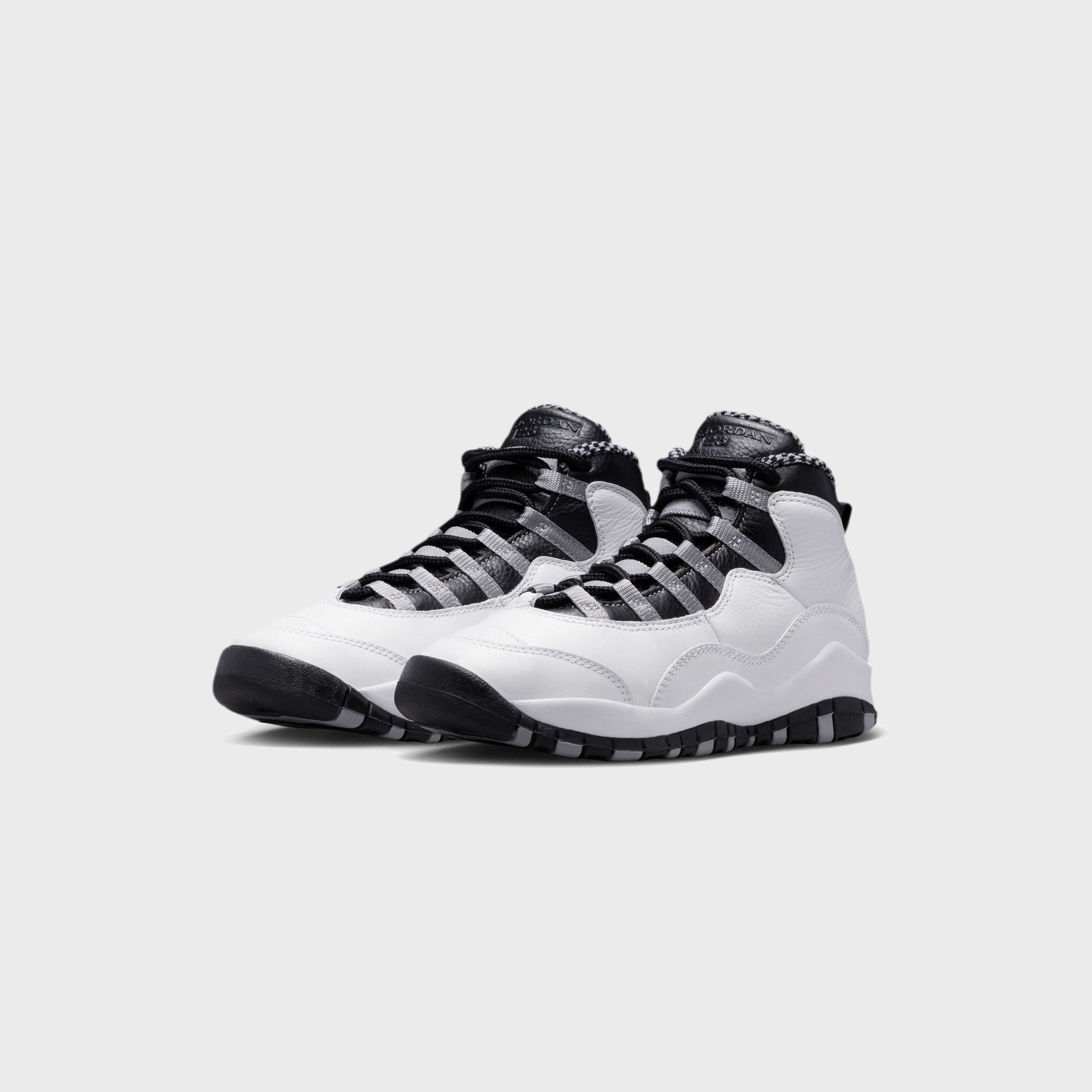 Jordan GS Air Jordan 10 Retro - White / Black / Light Steel