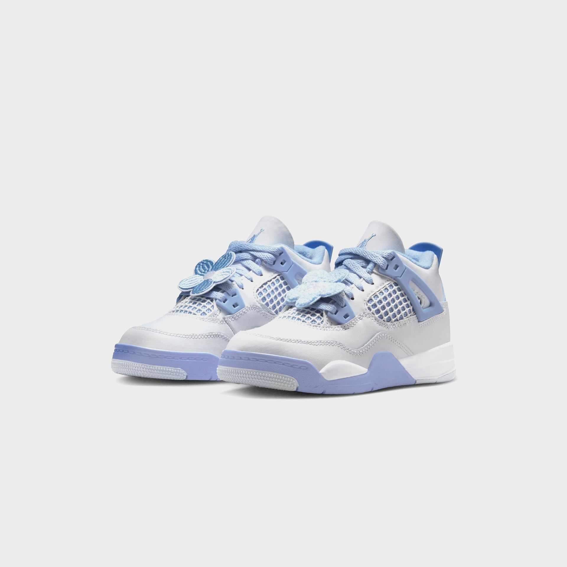 Jordan PS Air Jordan 4 Retro - White / Aluminum / Blue Tint / Oil Green