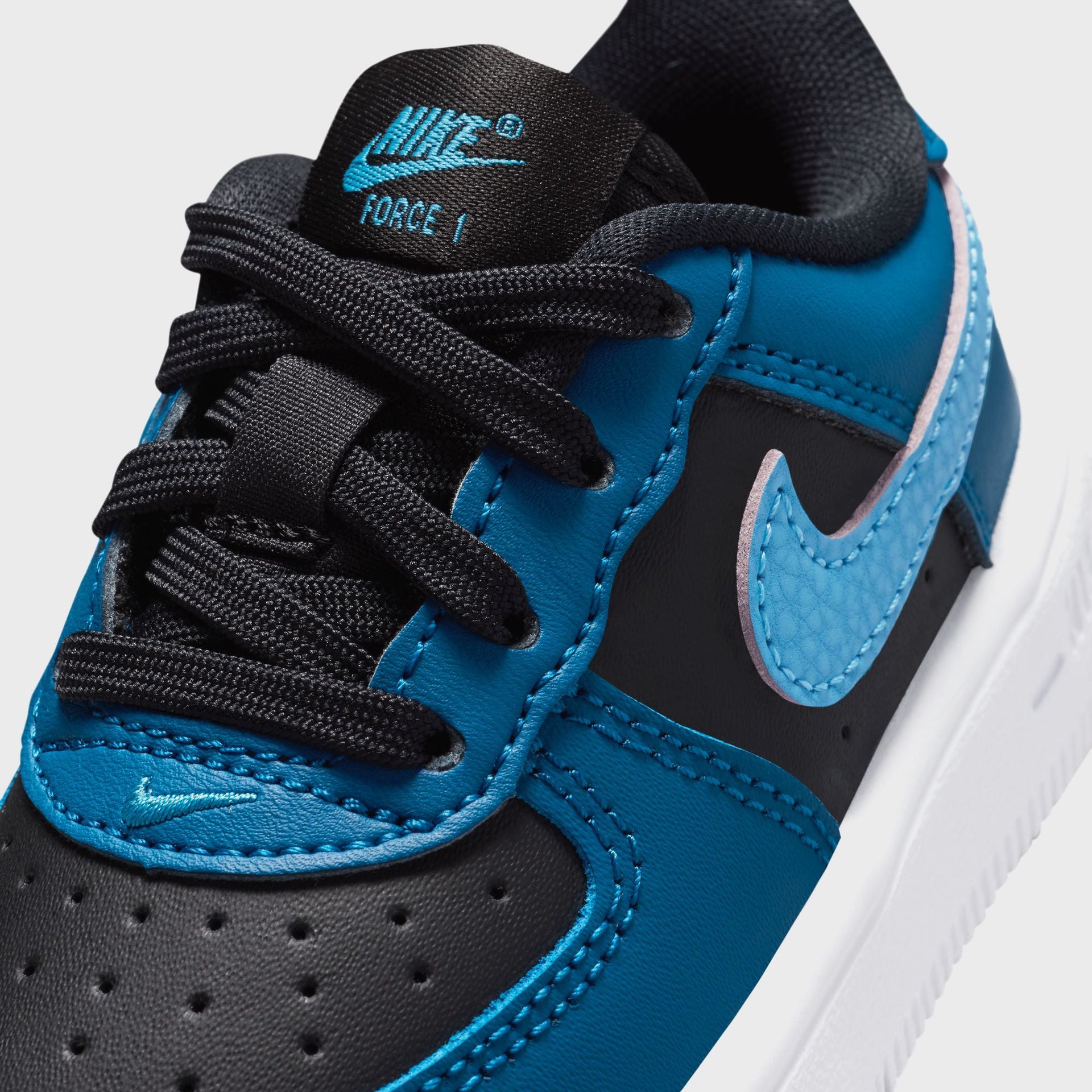 Nike TD Air Force 1 Low - Black / Dutch Blue / Court Blue / White