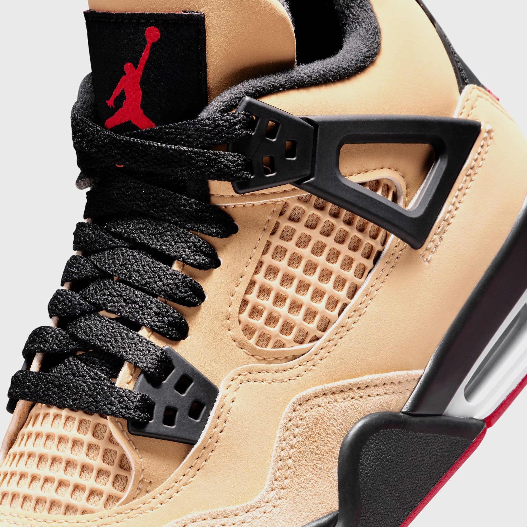 Jordan GS Air Jordan 4 Retro - Sesame / Fire Red / Black / White