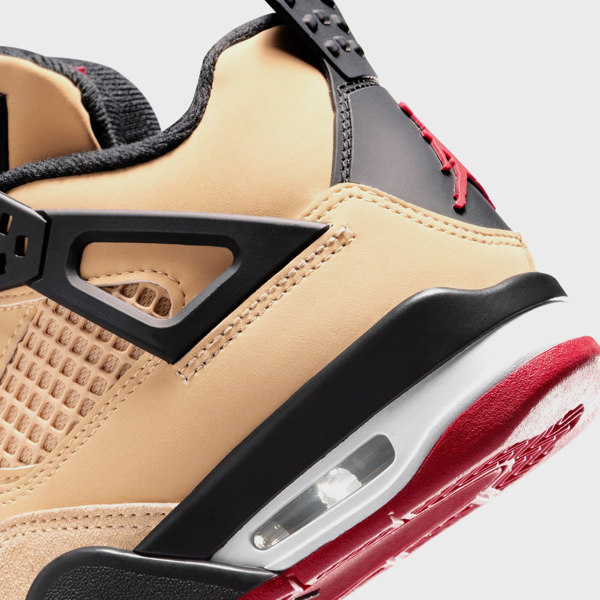 Jordan GS Air Jordan 4 Retro - Sesame / Fire Red / Black / White
