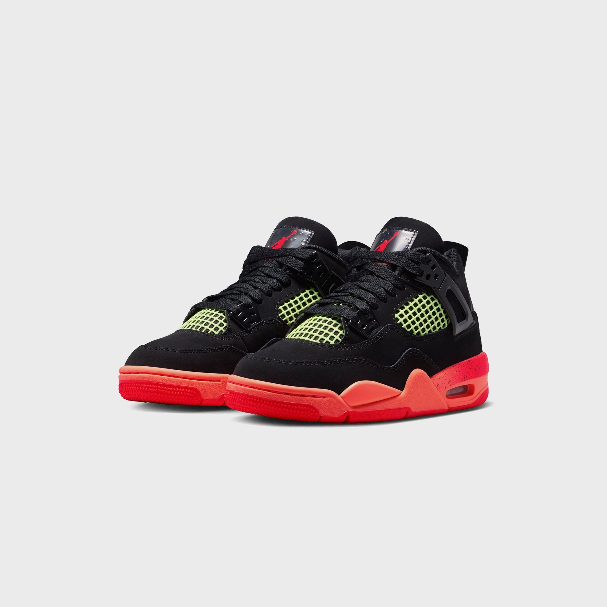 Jordan GS Air Jordan 4 Retro - Black / Infrared / Bright Mango