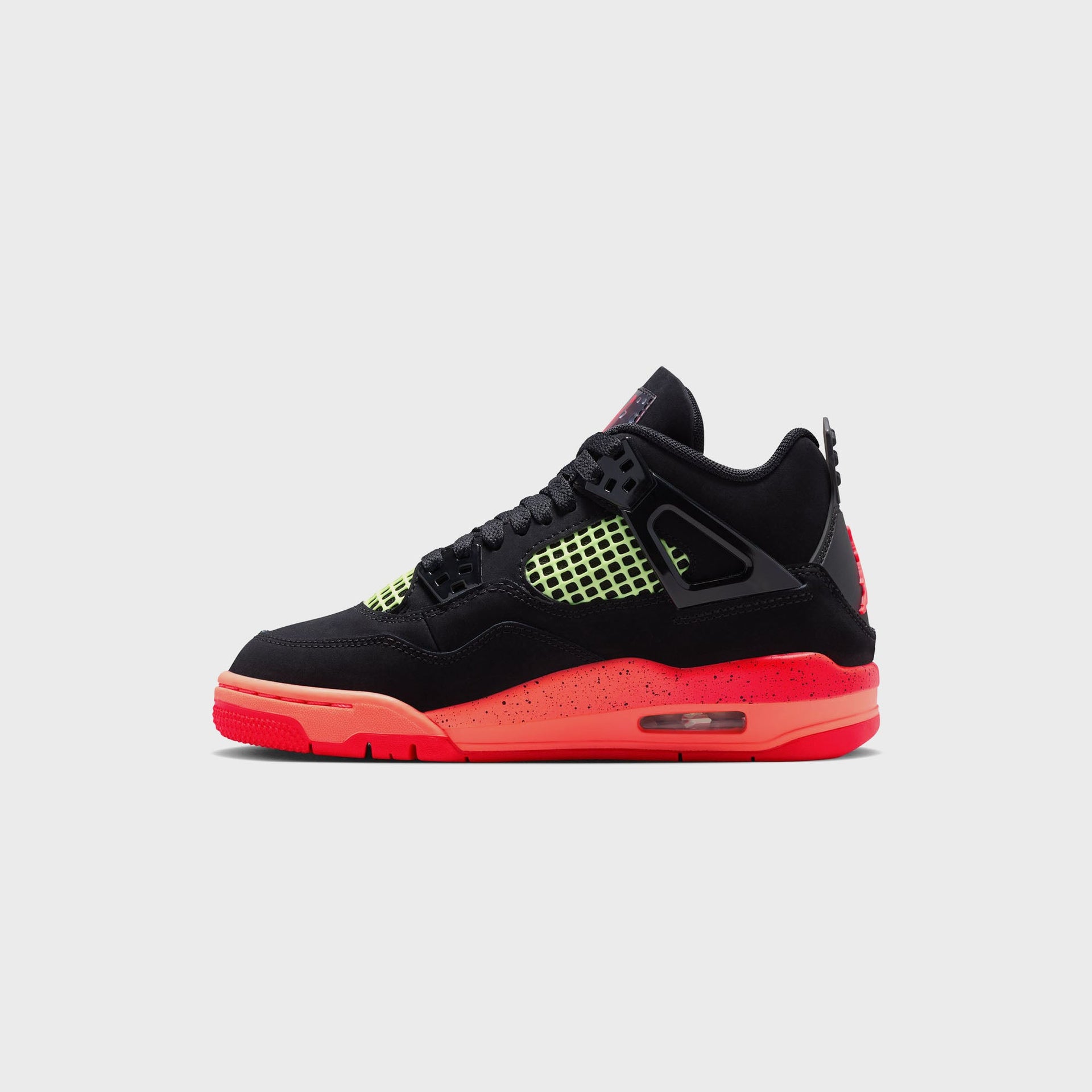 Jordan GS Air Jordan 4 Retro - Black / Infrared / Bright Mango / Barely